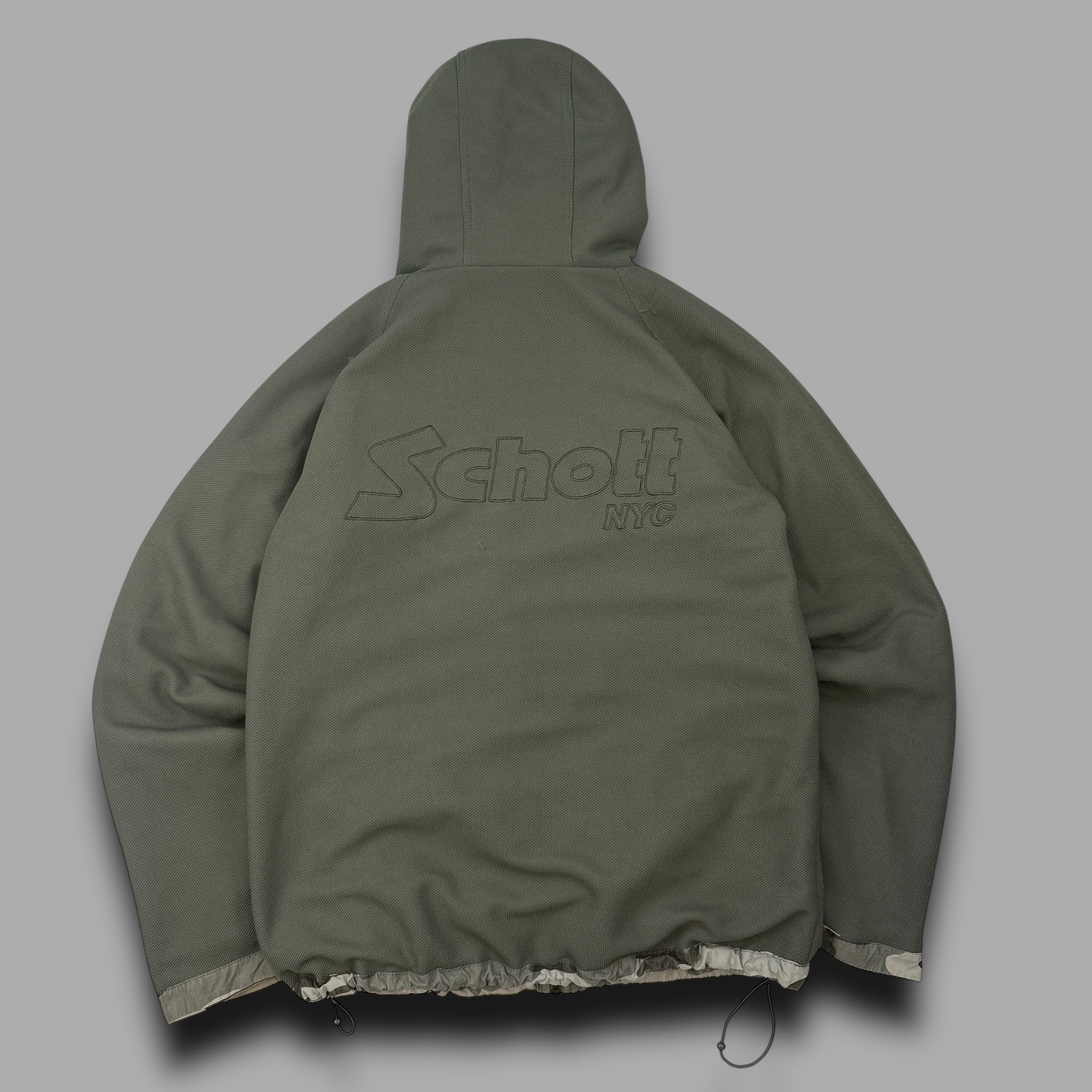 Schott NYC 2000's technical reversible softshell jacket (L)
