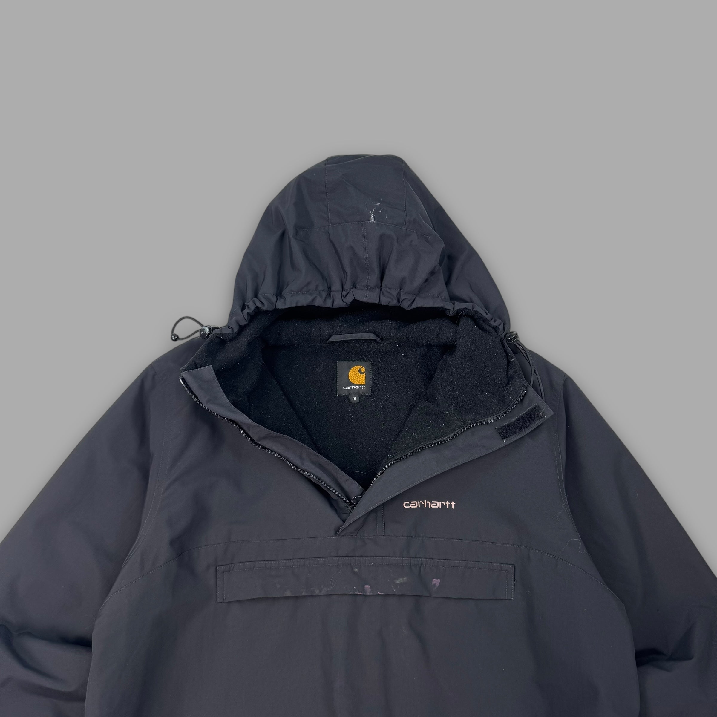 Carhartt technical nylon 1/4 zip pullover windbreaker (S)