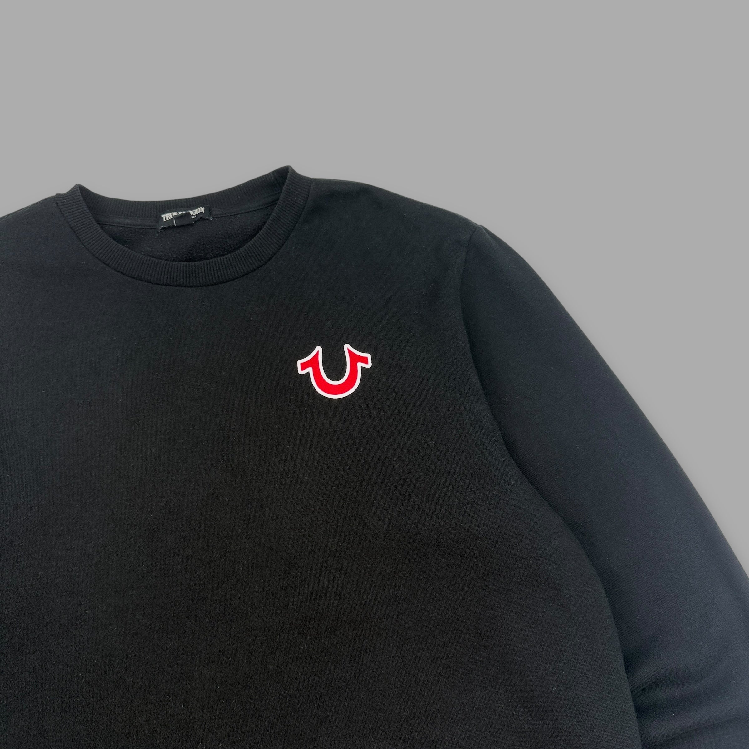 True religion 2000's spellout graphic pullover sweatshirt (XL)