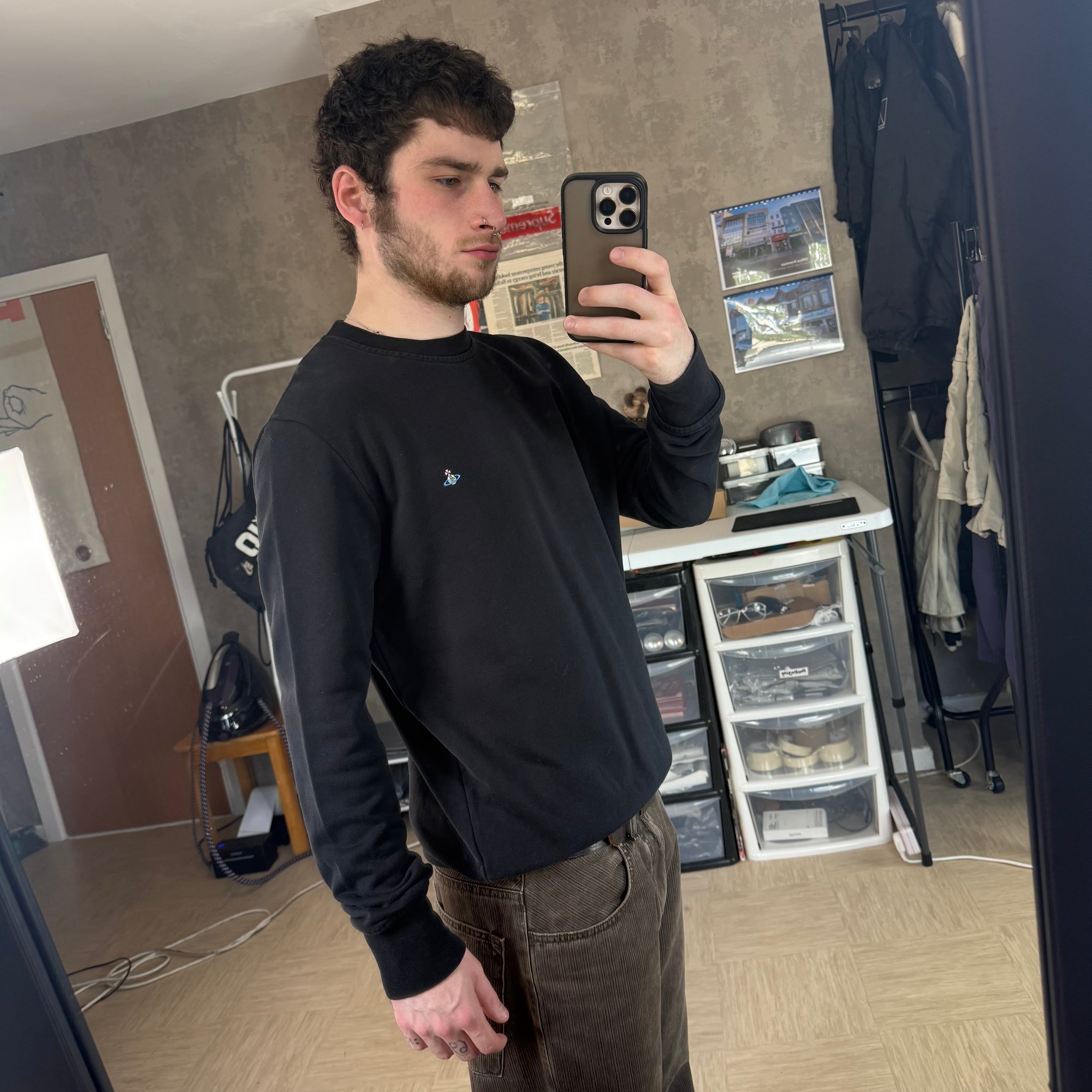 Vivienne Westwood 2000's embroidered pullover sweatshirt (S)