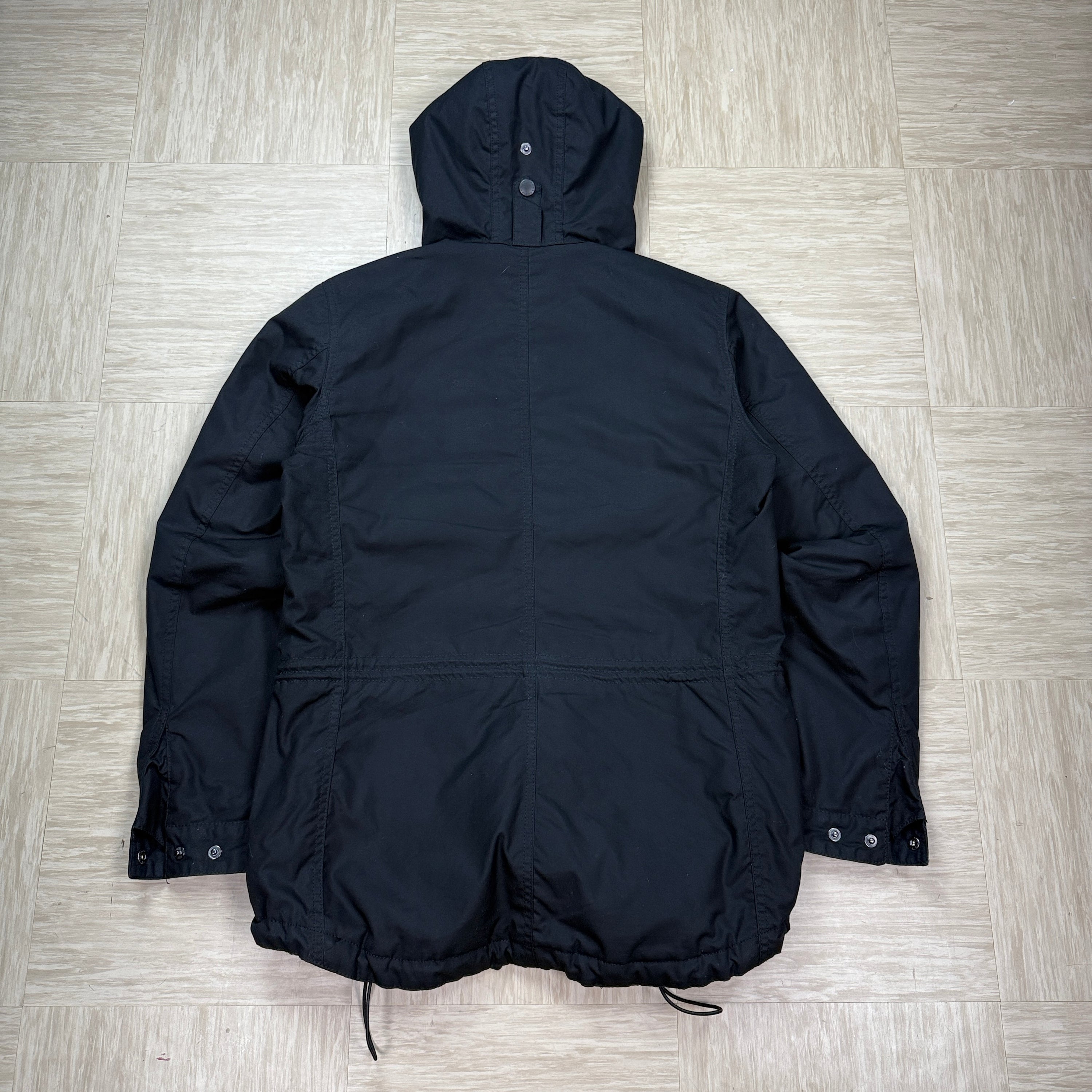 Barbour 2000's technical multi-pocket ninja hood parka jacket (M)