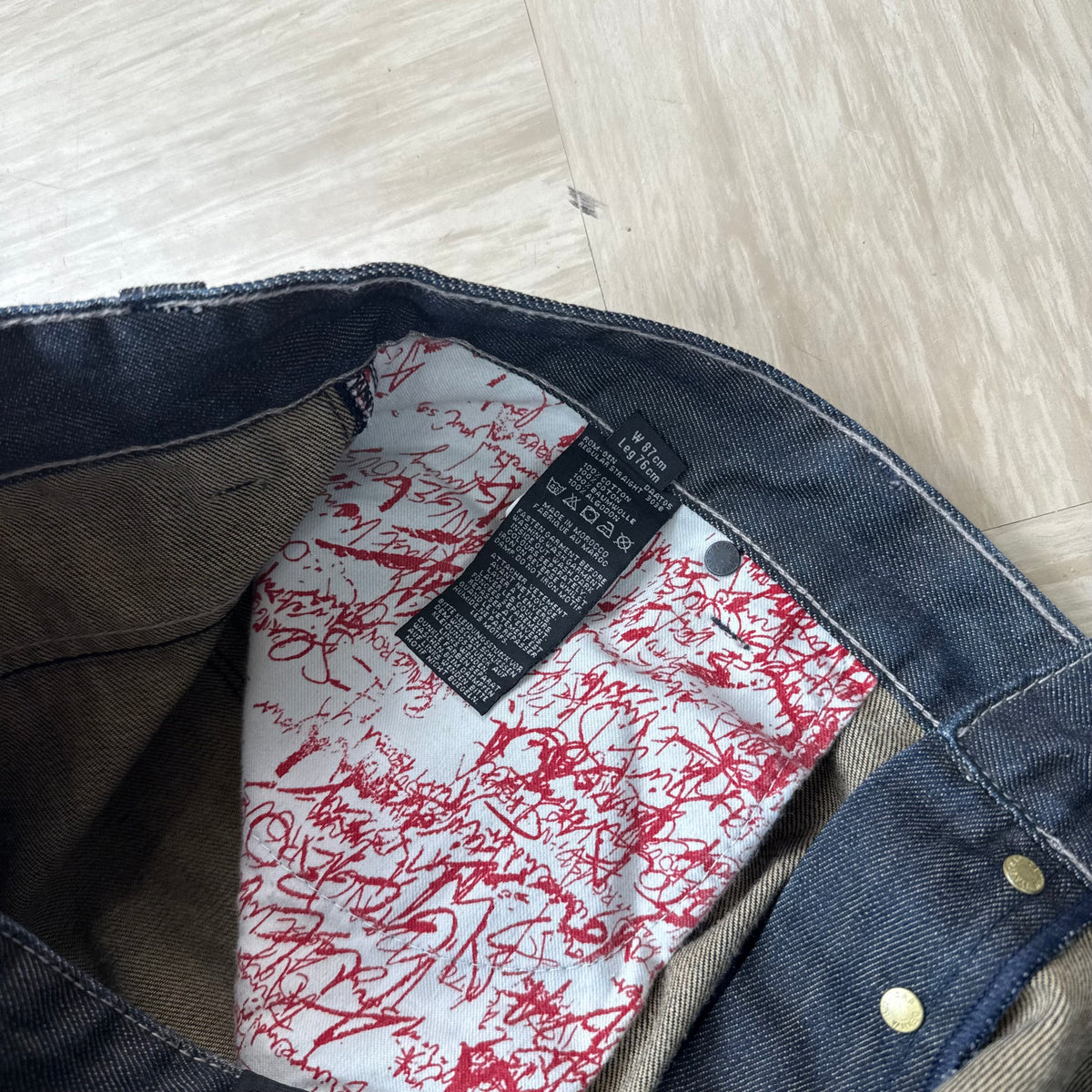 Firetrap black seal 2000's pure indigo relaxed denim bootcut jeans (S)