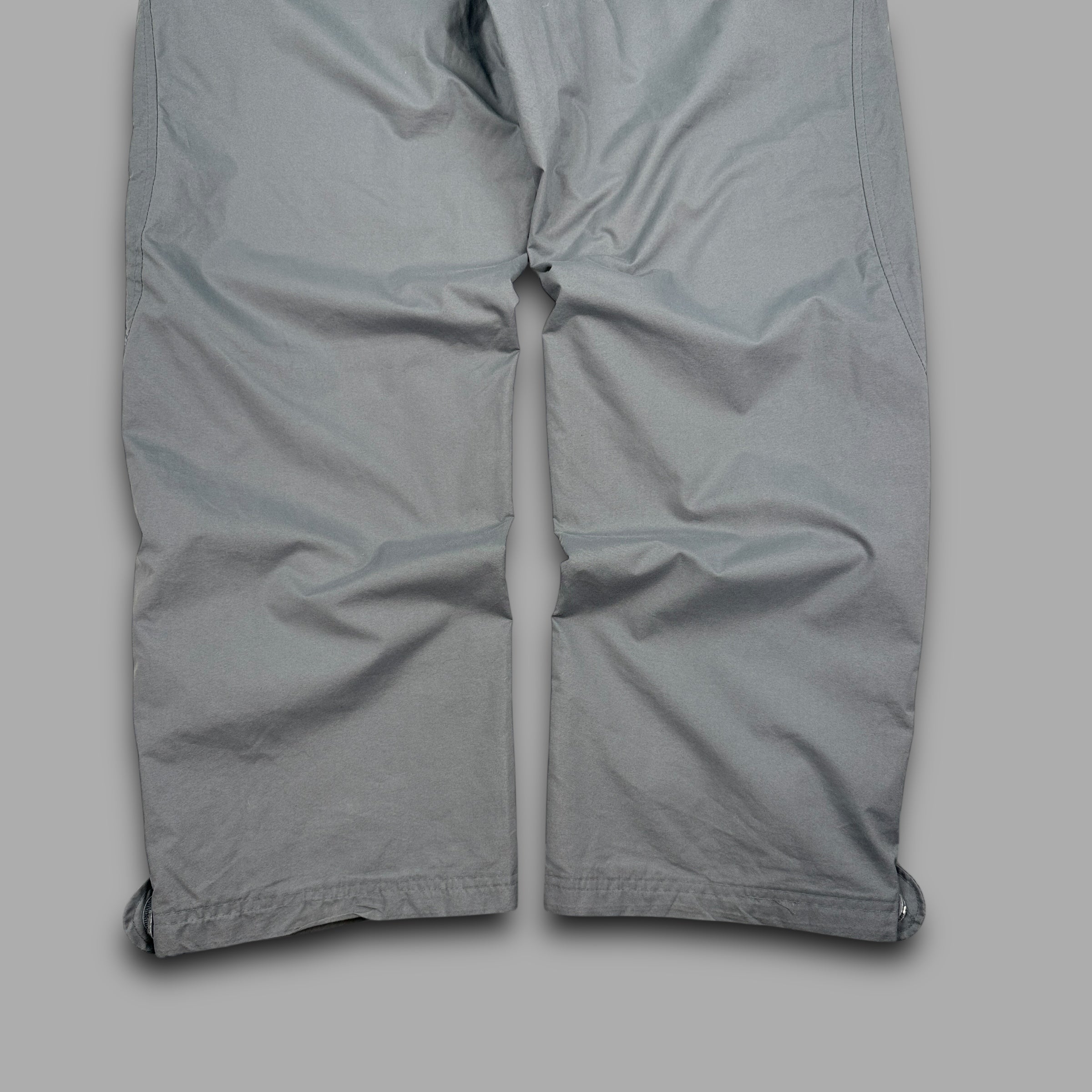 Nike 2000's baggy panelled uncuffed track bottoms (L)