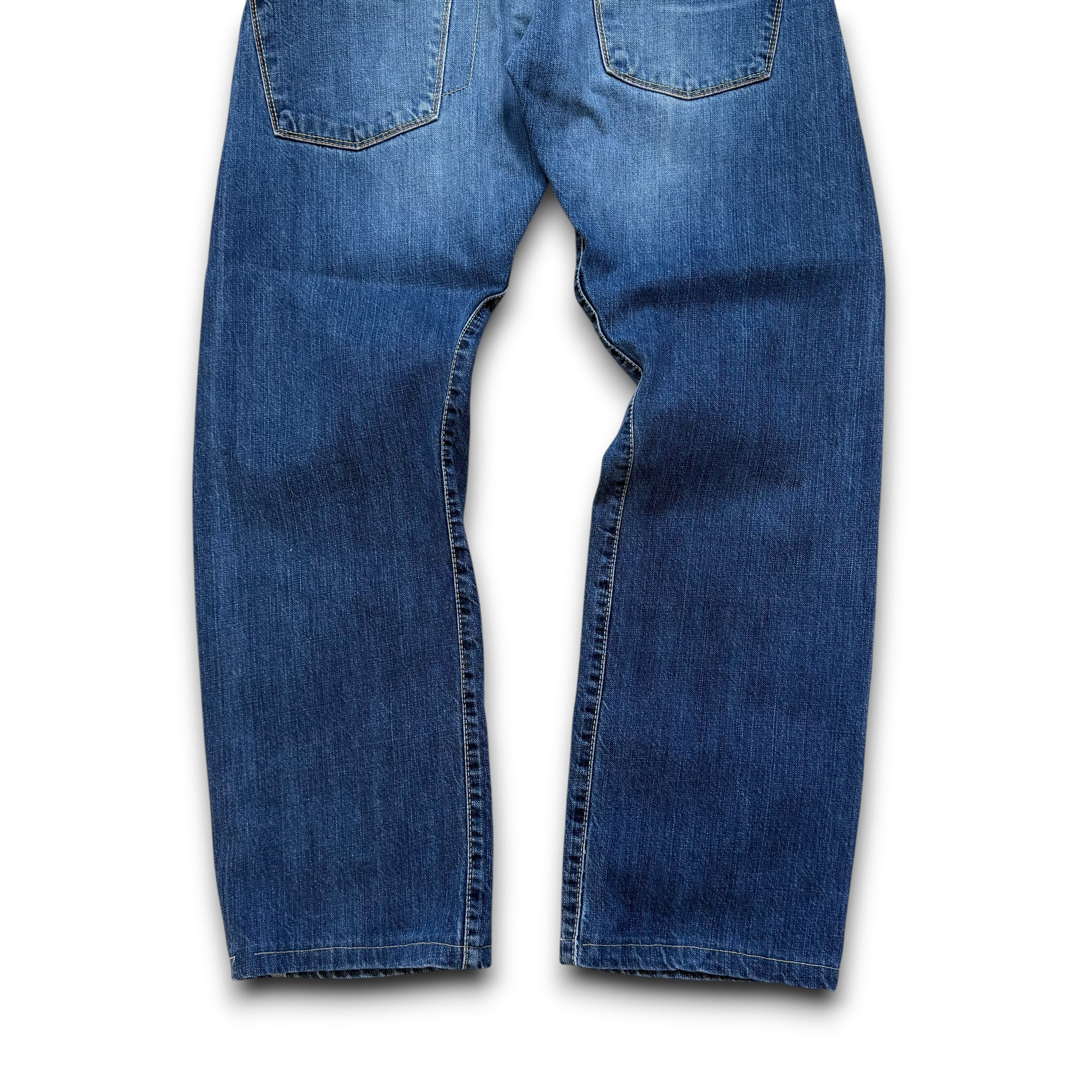 Armani 2000's twisted relaxed fit denim bootcut jeans (S)