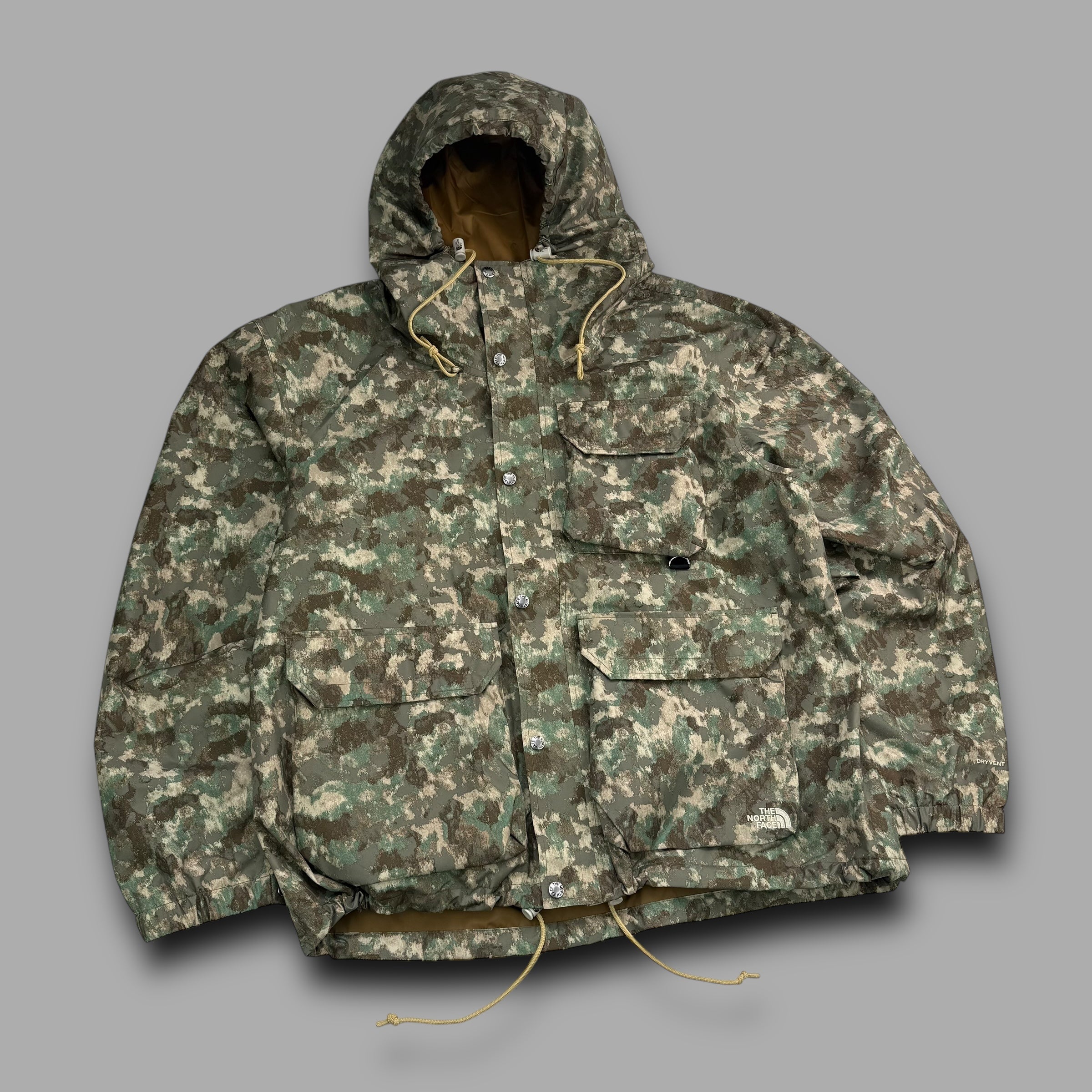 The north face 2023 technical multi-pocket camo shell jacket (XL)