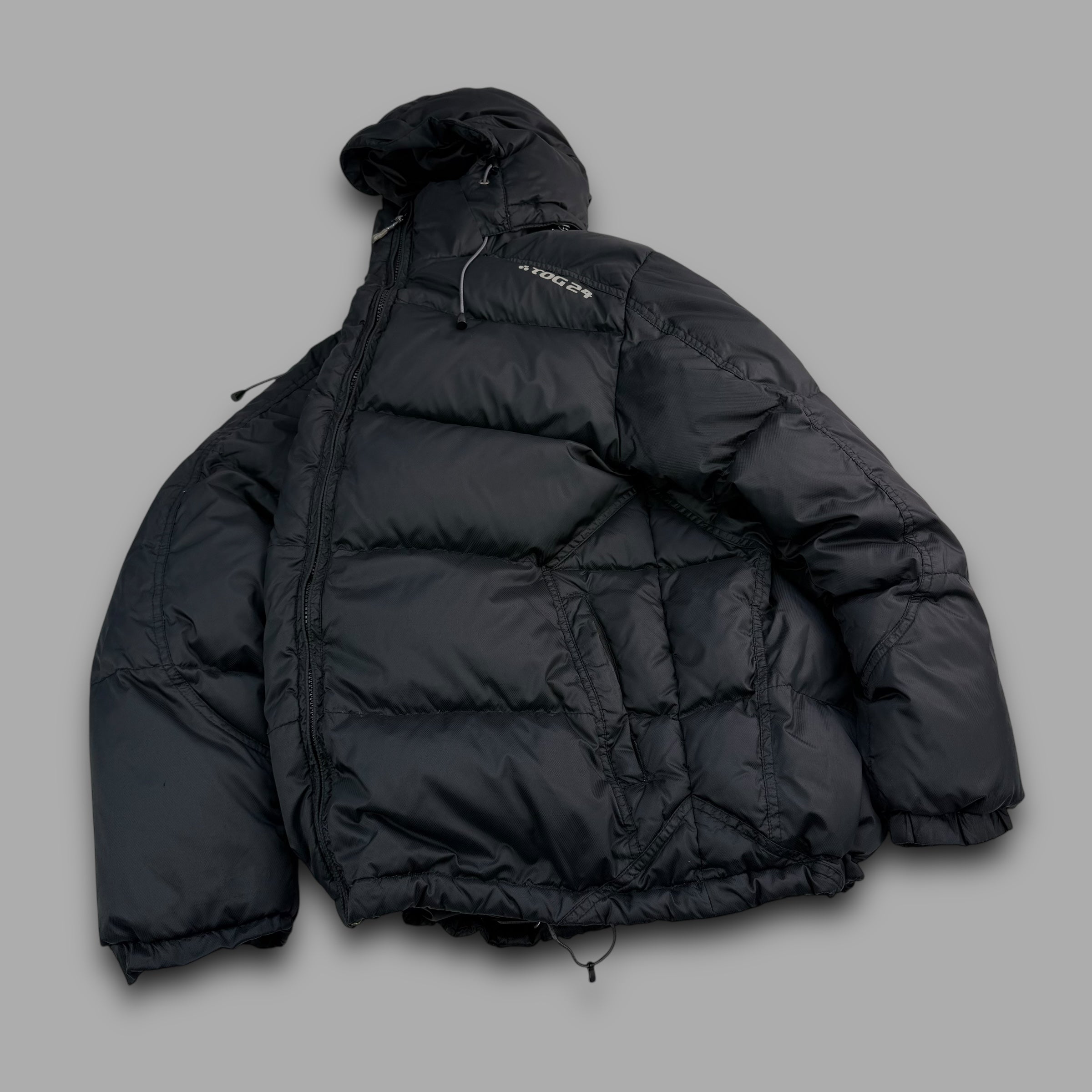 Tog24 2000's technical paneled downfilled puffer jacket (S)