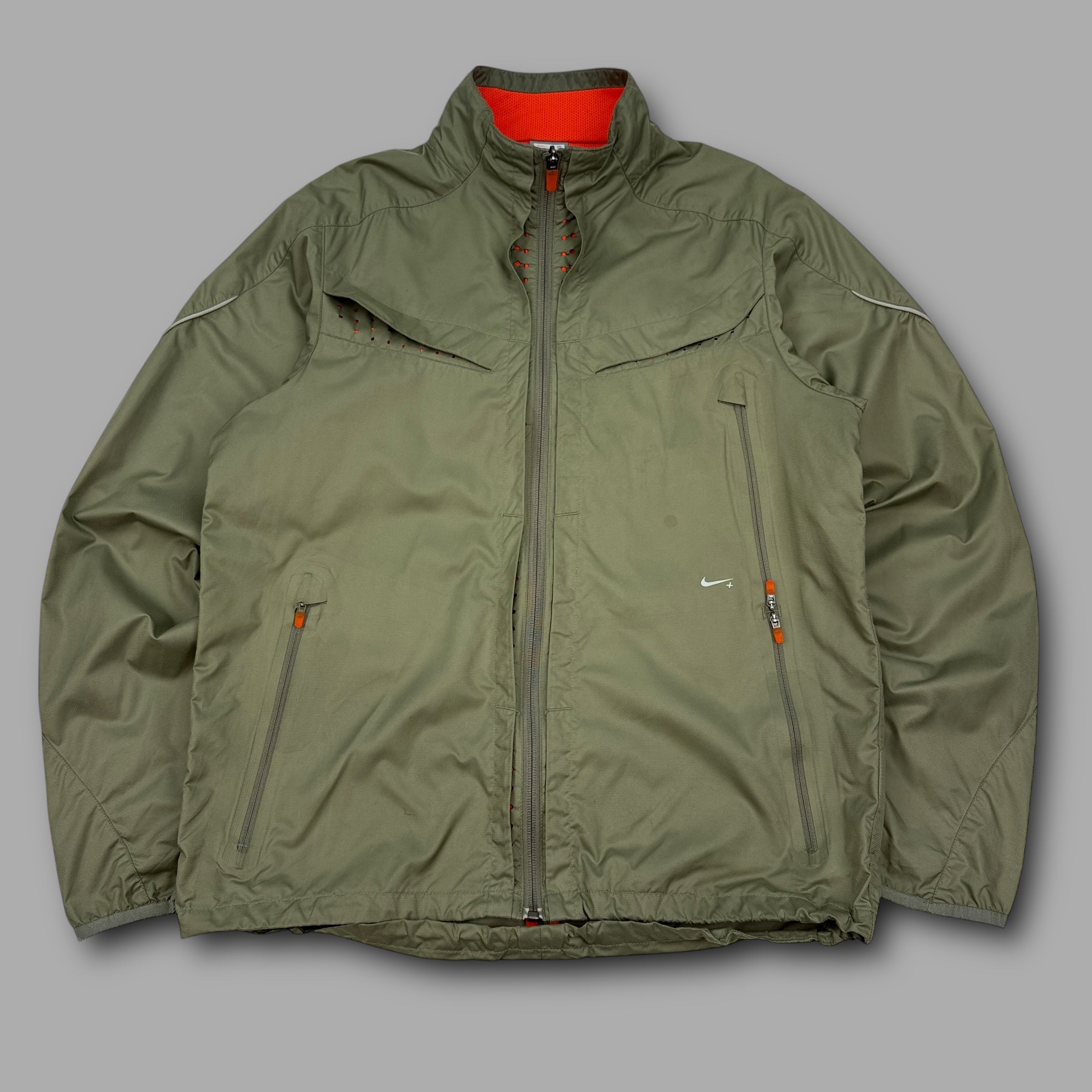 Nike fit+ 2000's technical vented panelled track jacket (S)