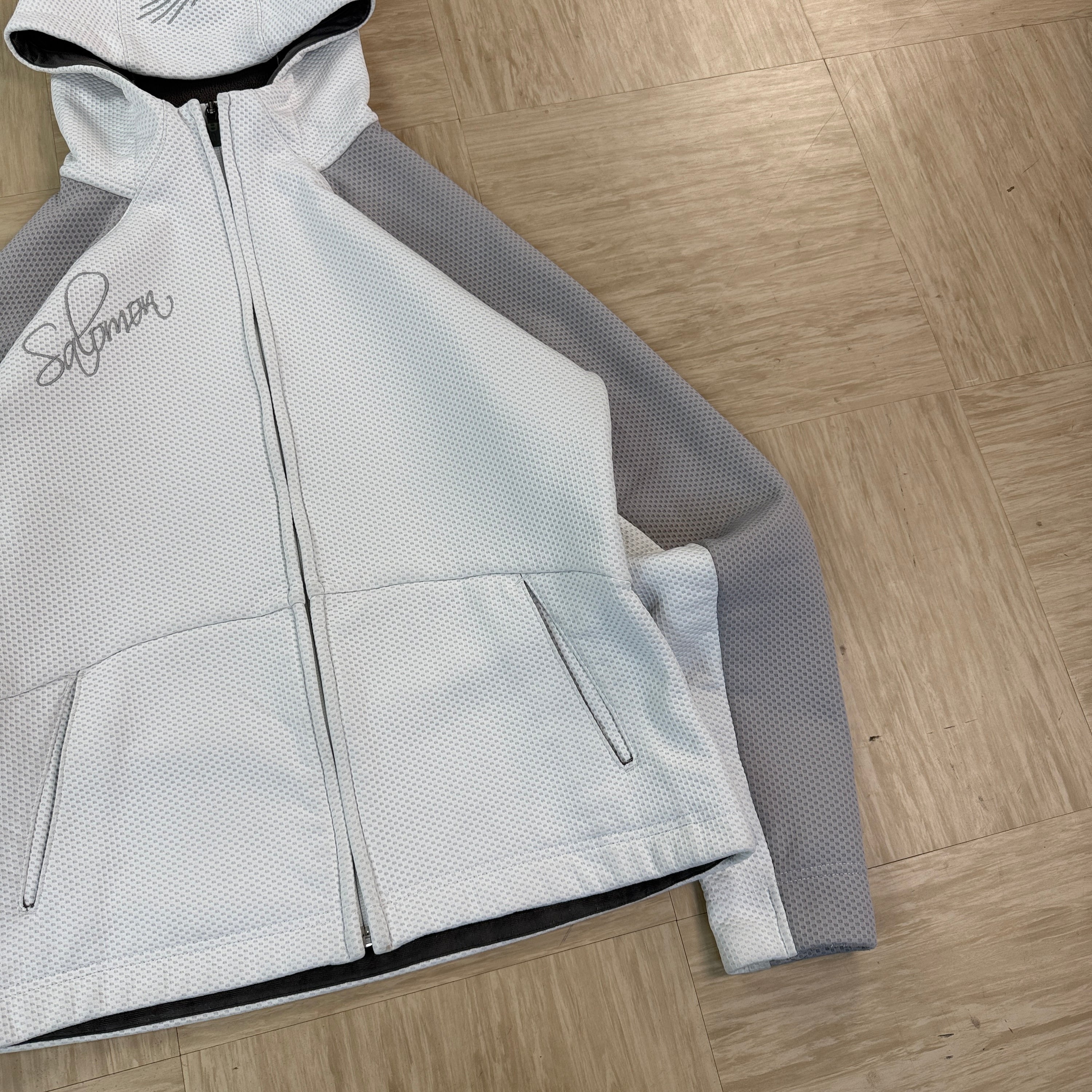 Salomon 2006 technical motomesh embroidered zip up hoodie (S)