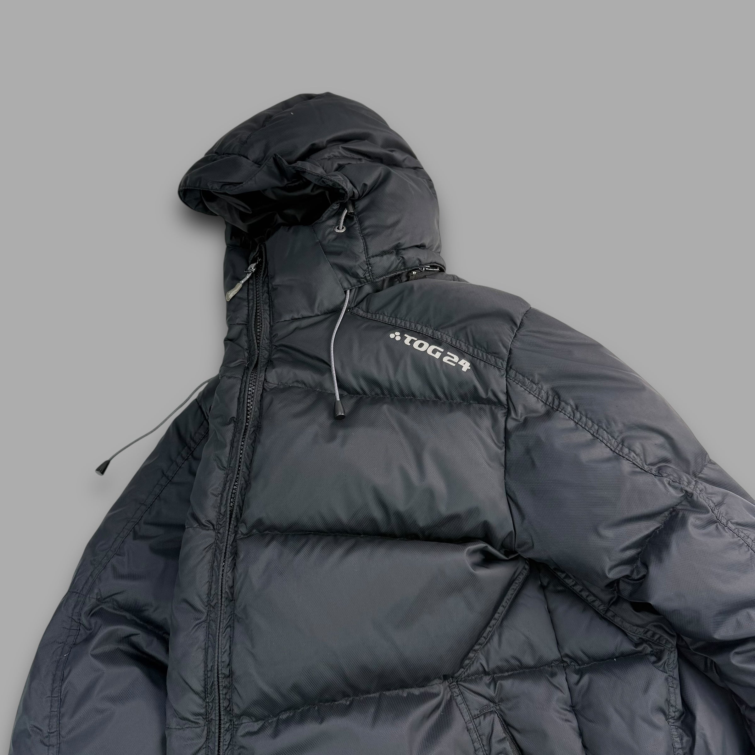 Tog24 2000's technical paneled downfilled puffer jacket (S)