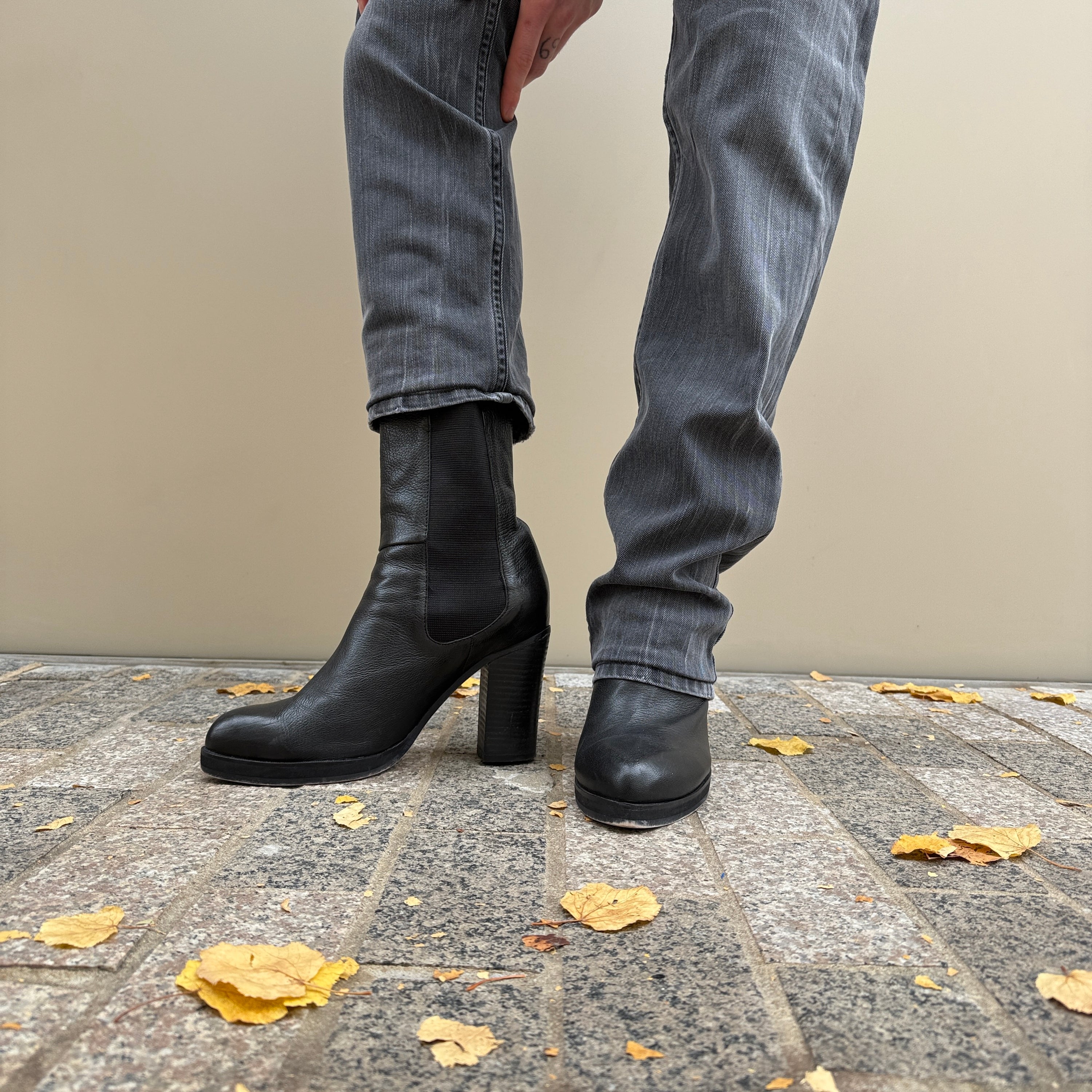 Roberto festa style block heel ankle boots (UK8)