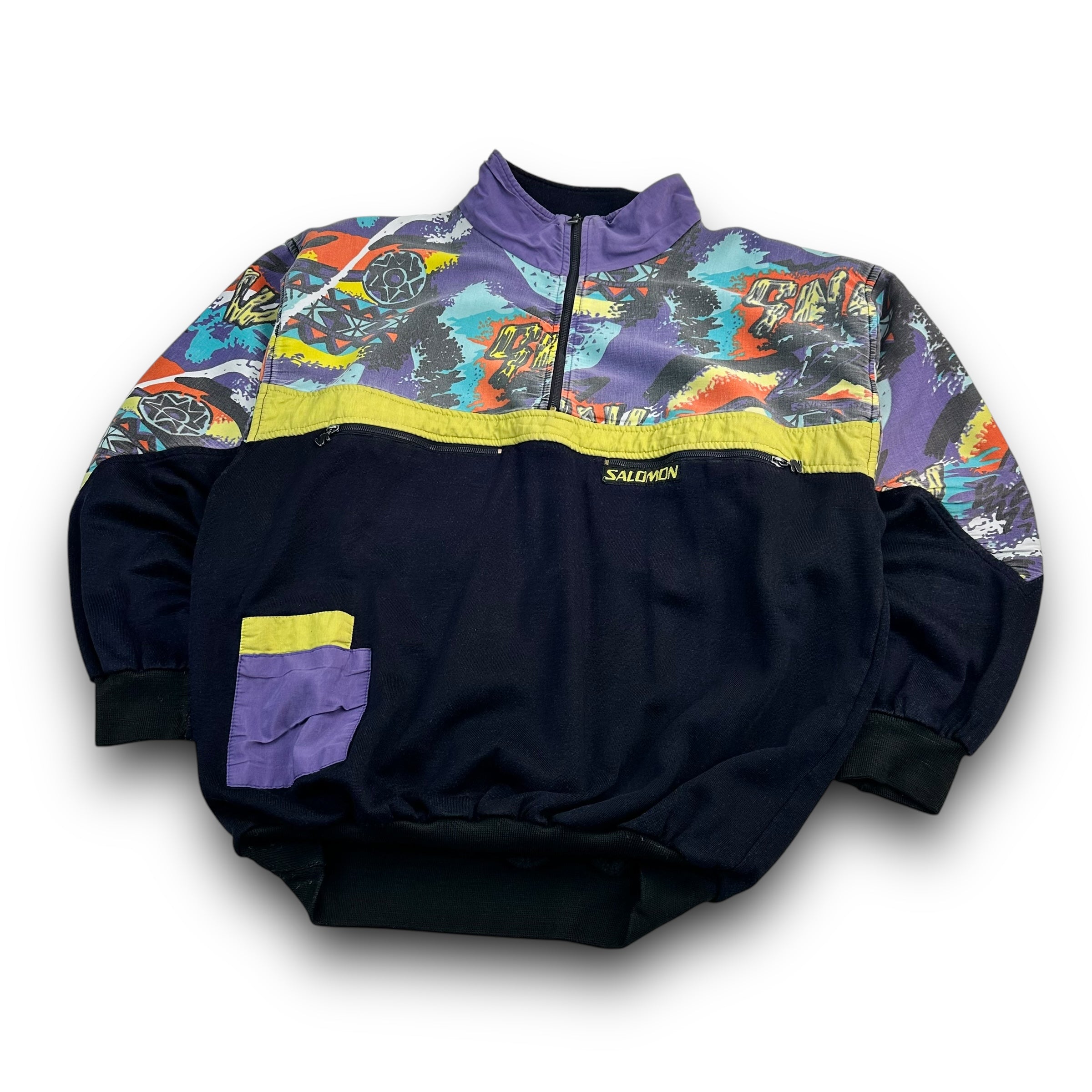 Salomon 1990's pullover 1/4 zip sweatshirt (S-M)