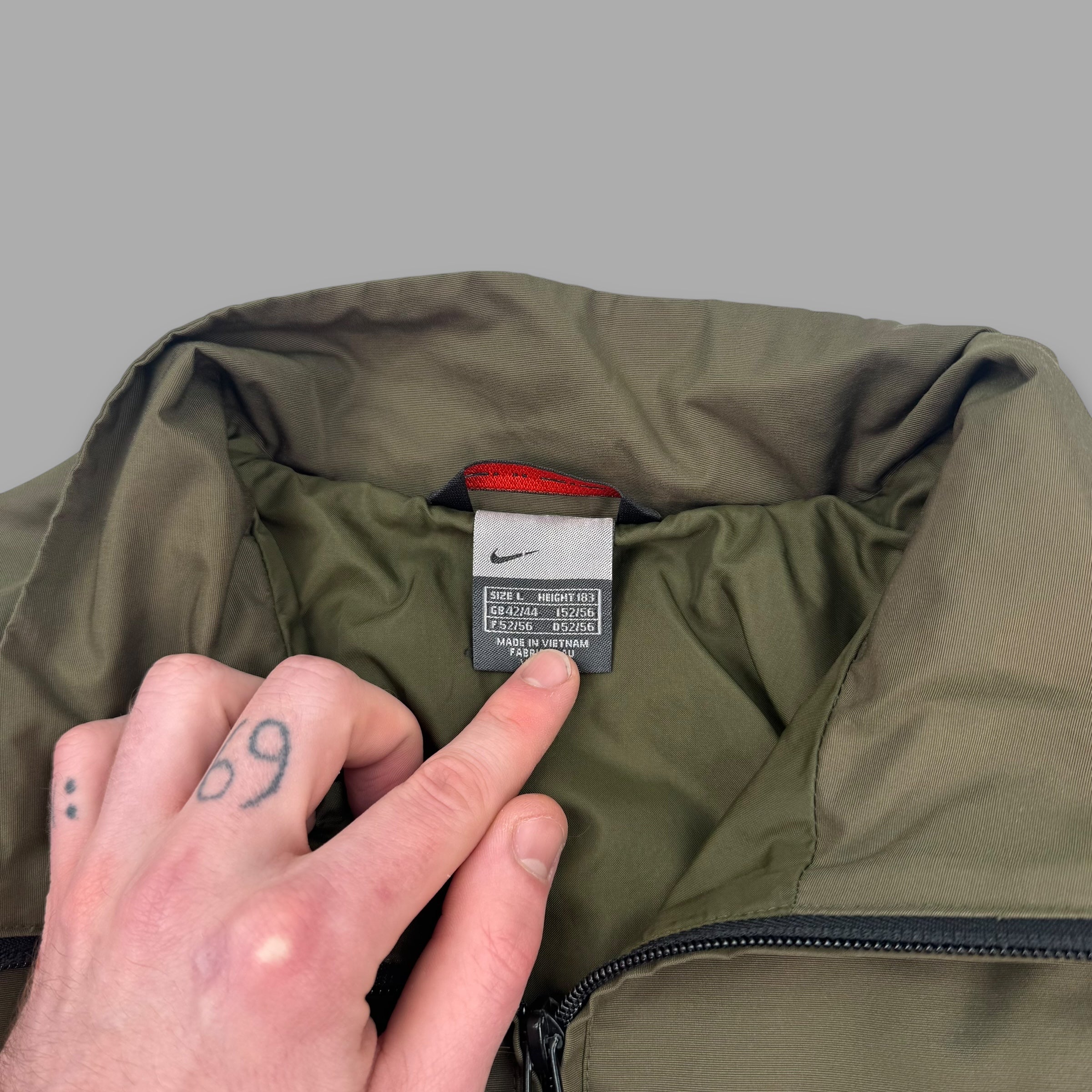 Nike 2000's technical 2in1 convertible MP3 shell jacket (L)