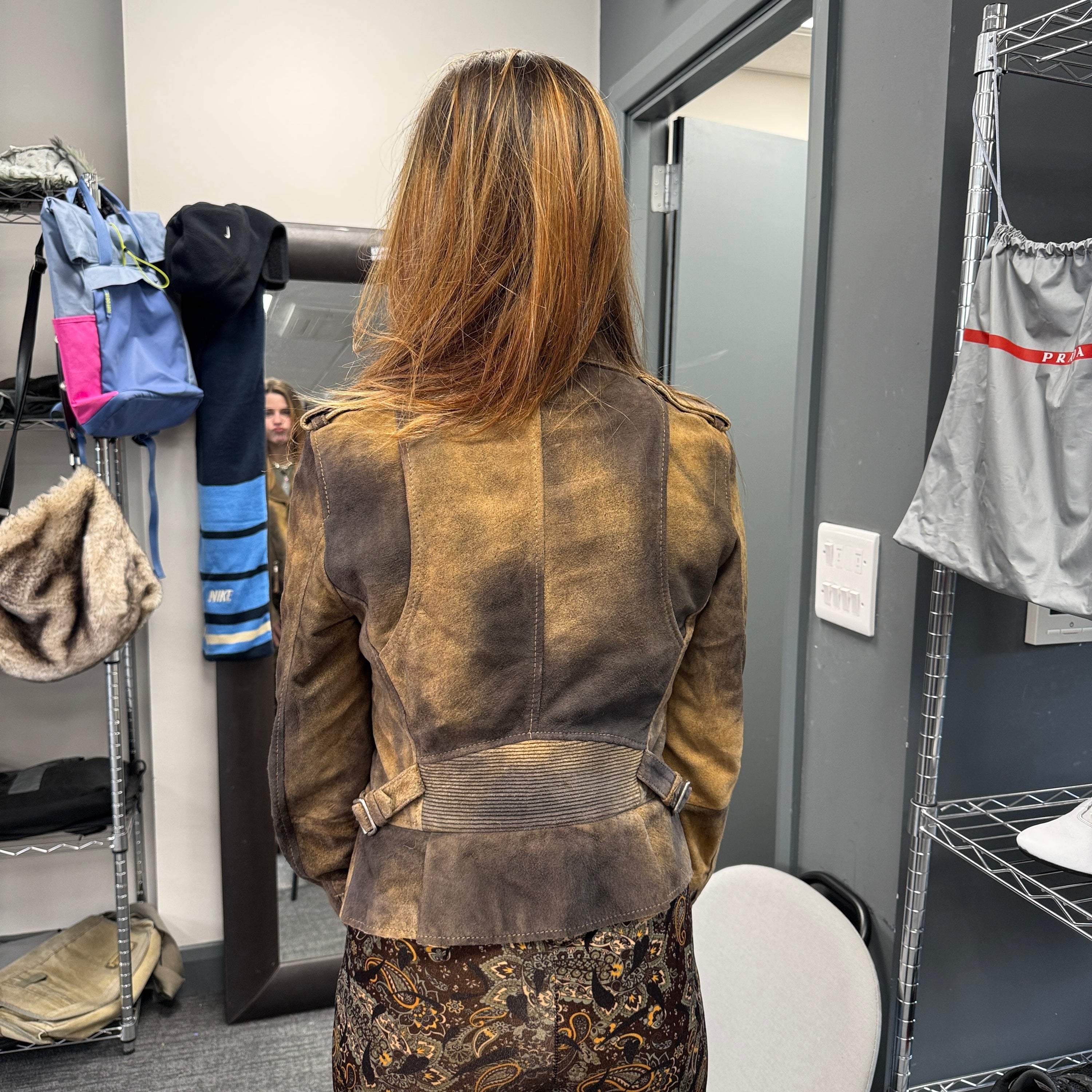 Diesel 2000's leather lambskin asymmetrical zip biker jacket (S) wms