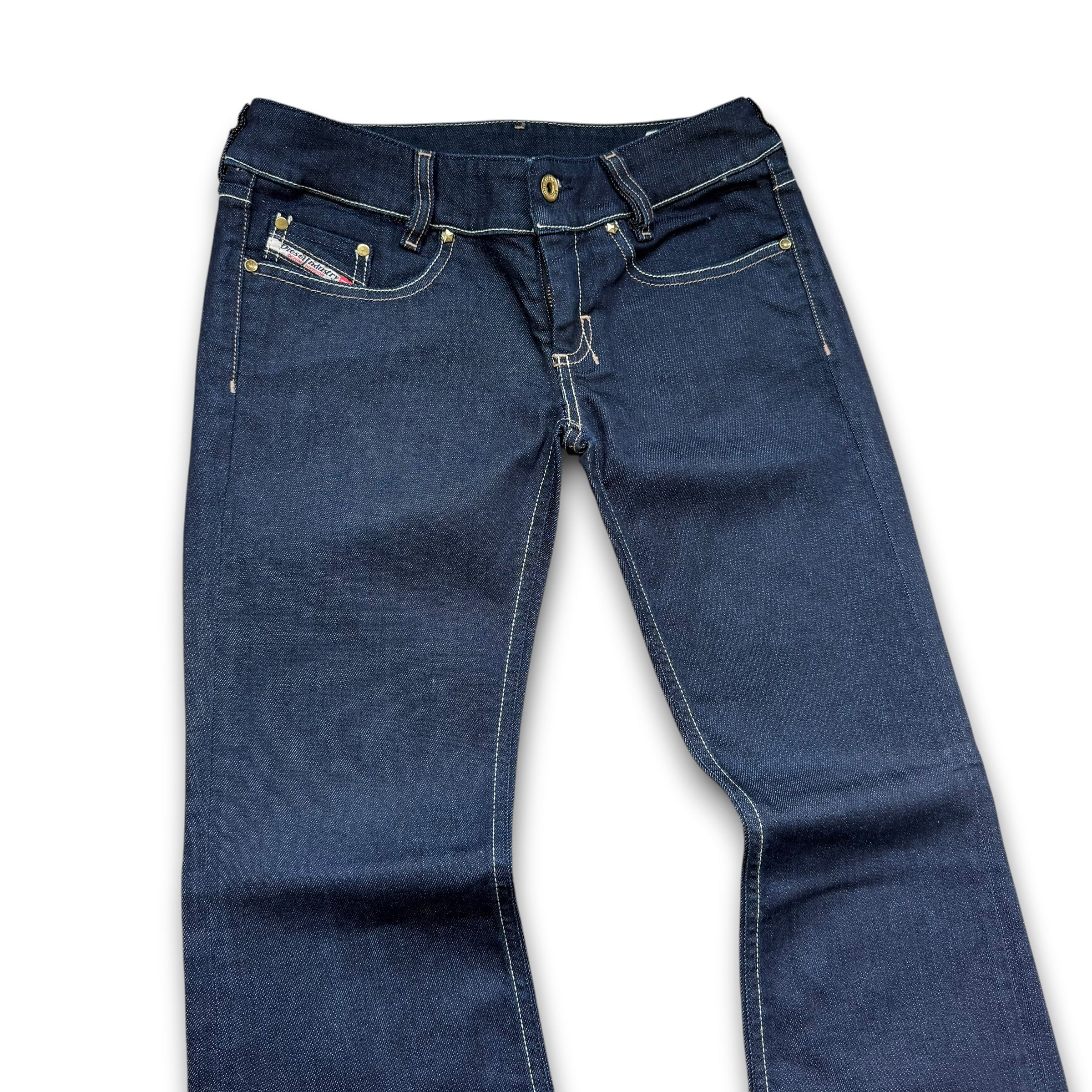 Diesel louvely 2000's dark denim fitted flare jeans (S-M)