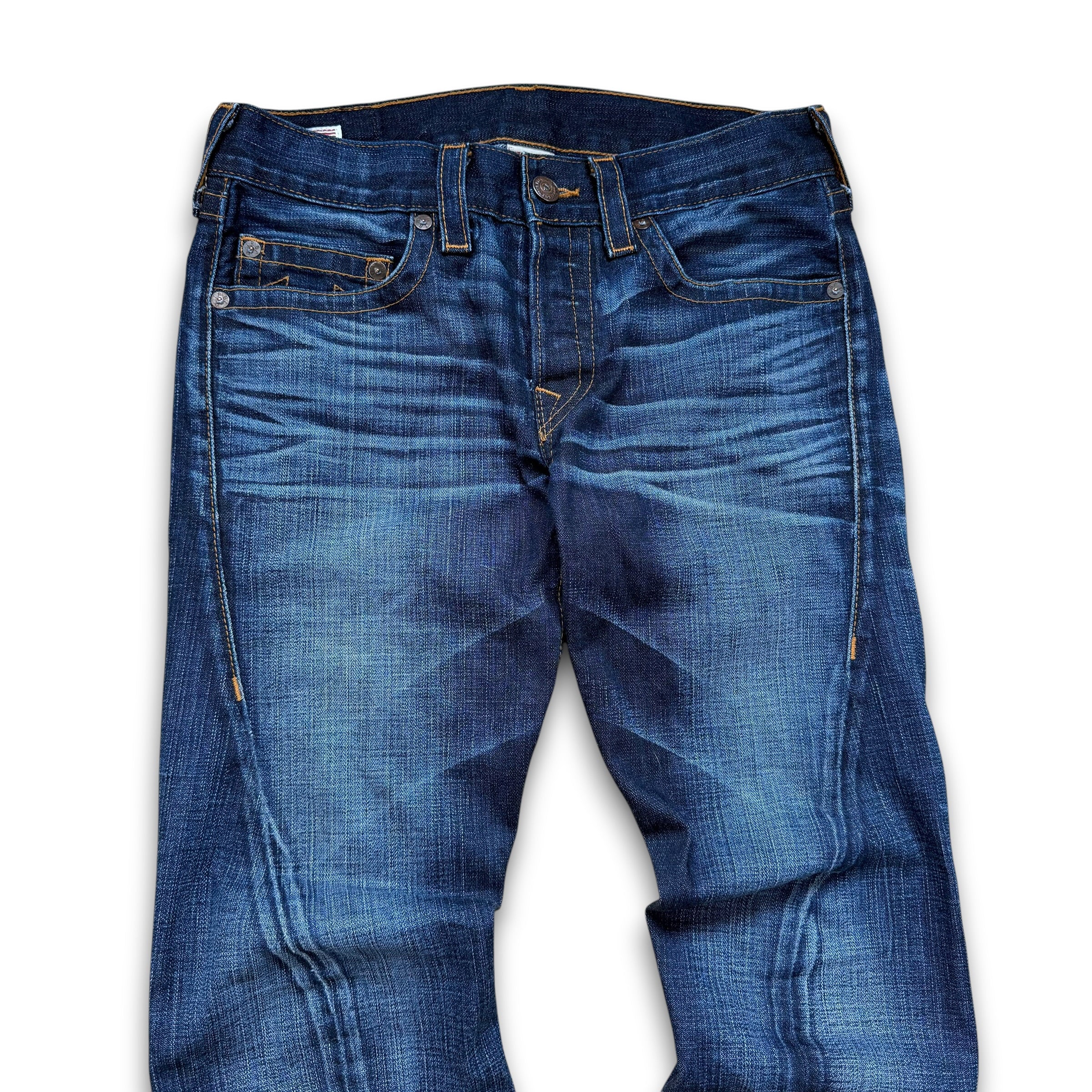 True religion 2000's twisted denim straight leg jeans (S)