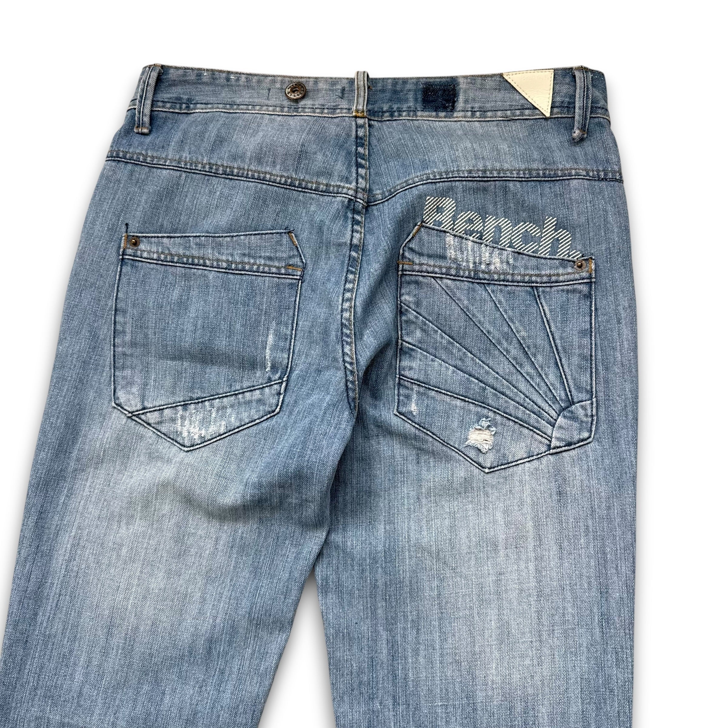 Bench 2000's button fly encore boyfriend fit denim jeans (S)