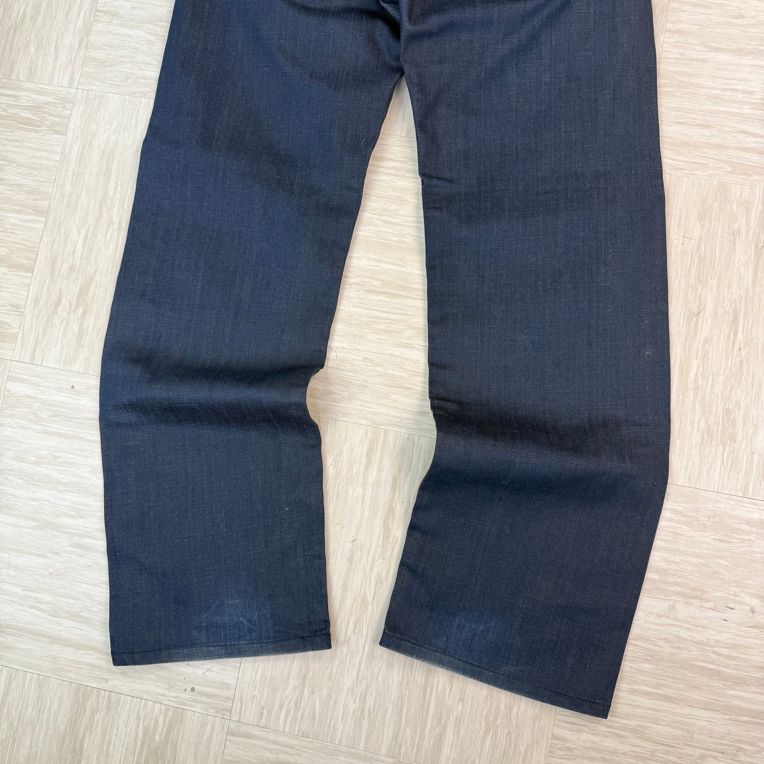 Levi's 533 2000's dark denim loose straight fitm jeans (S)