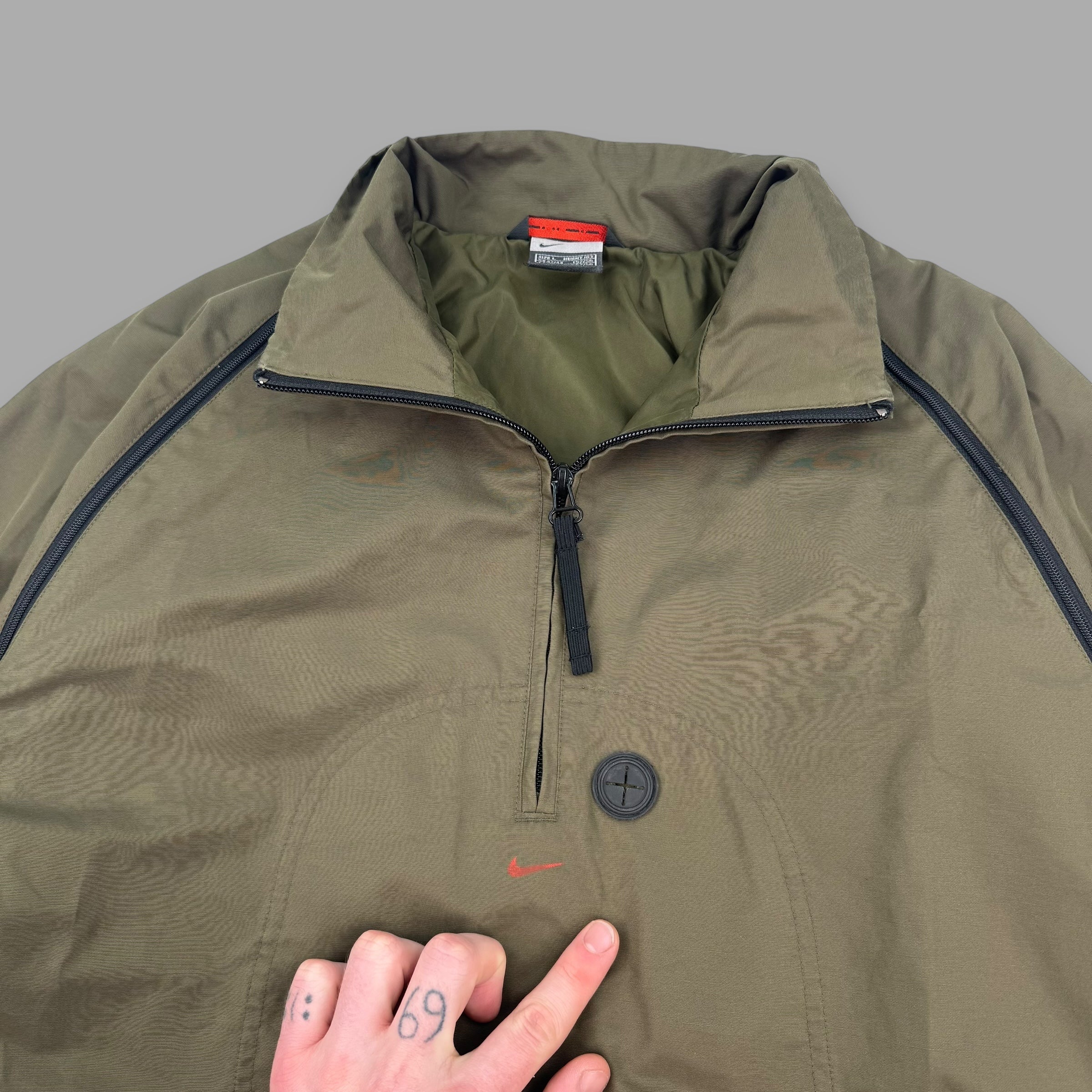 Nike 2000's technical 2in1 convertible MP3 shell jacket (L)