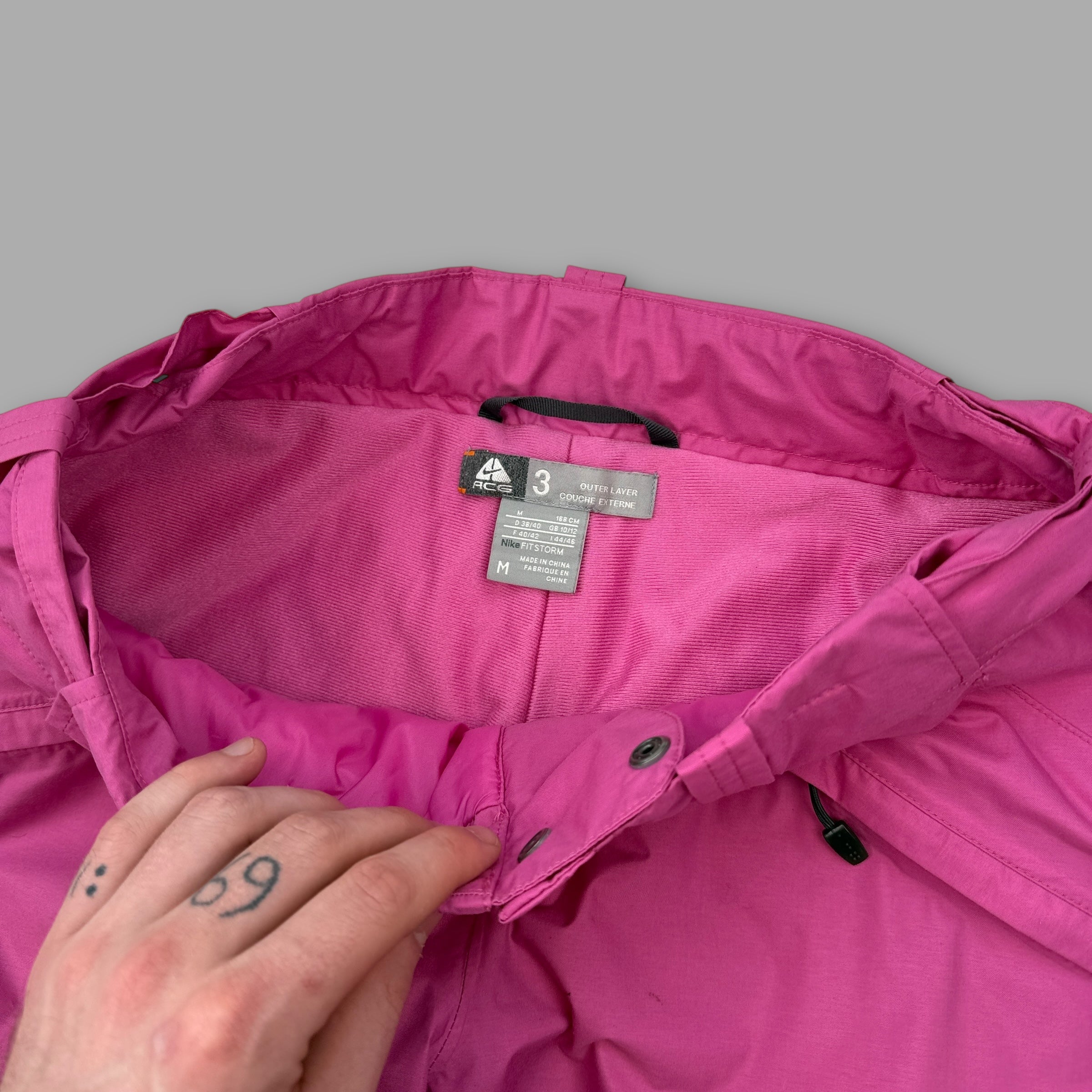 Nike ACG 2000's technical vented baggy ski sallopettes (M) wms