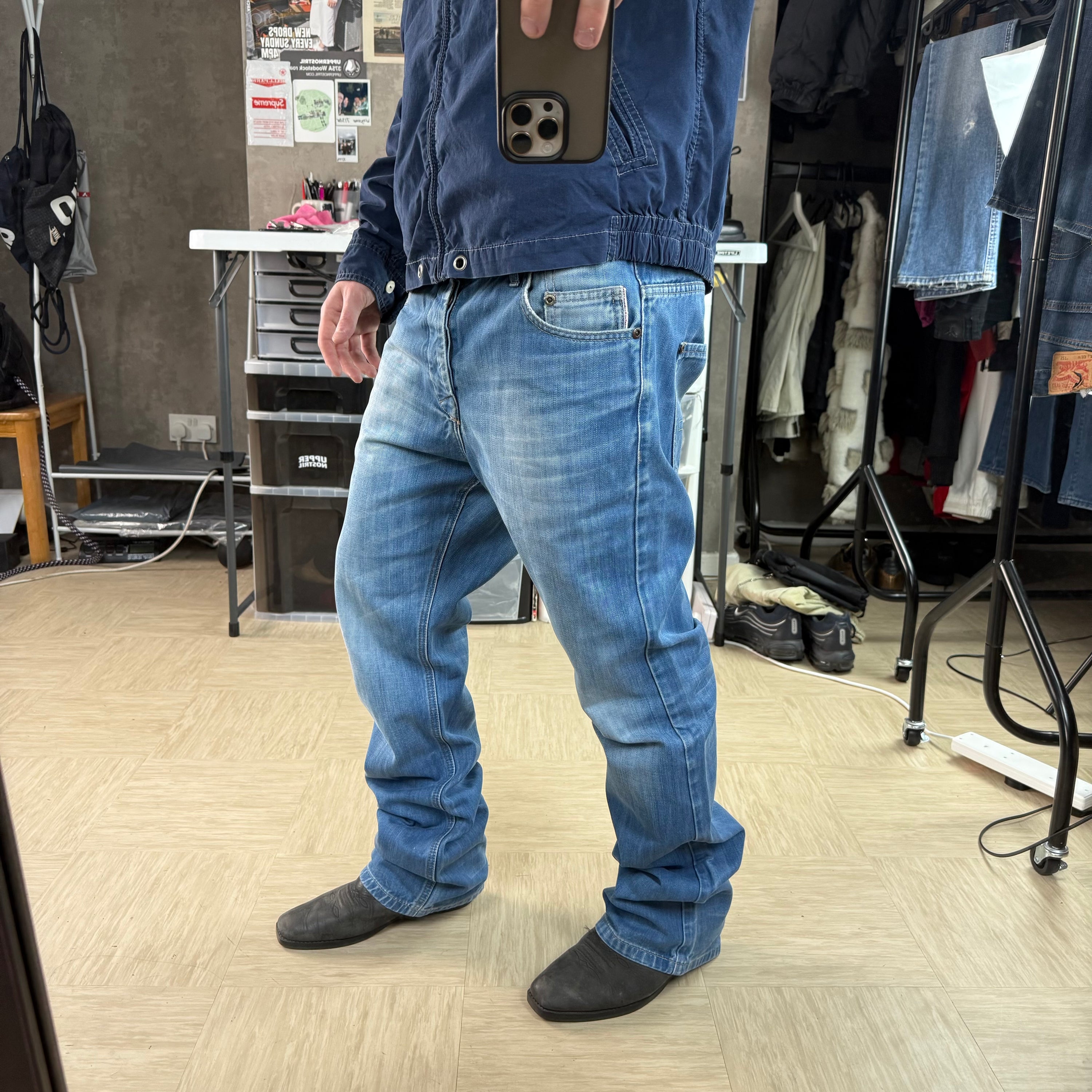 Diesel 1990's handmade ring spun denim bootcut jeans (M-L)