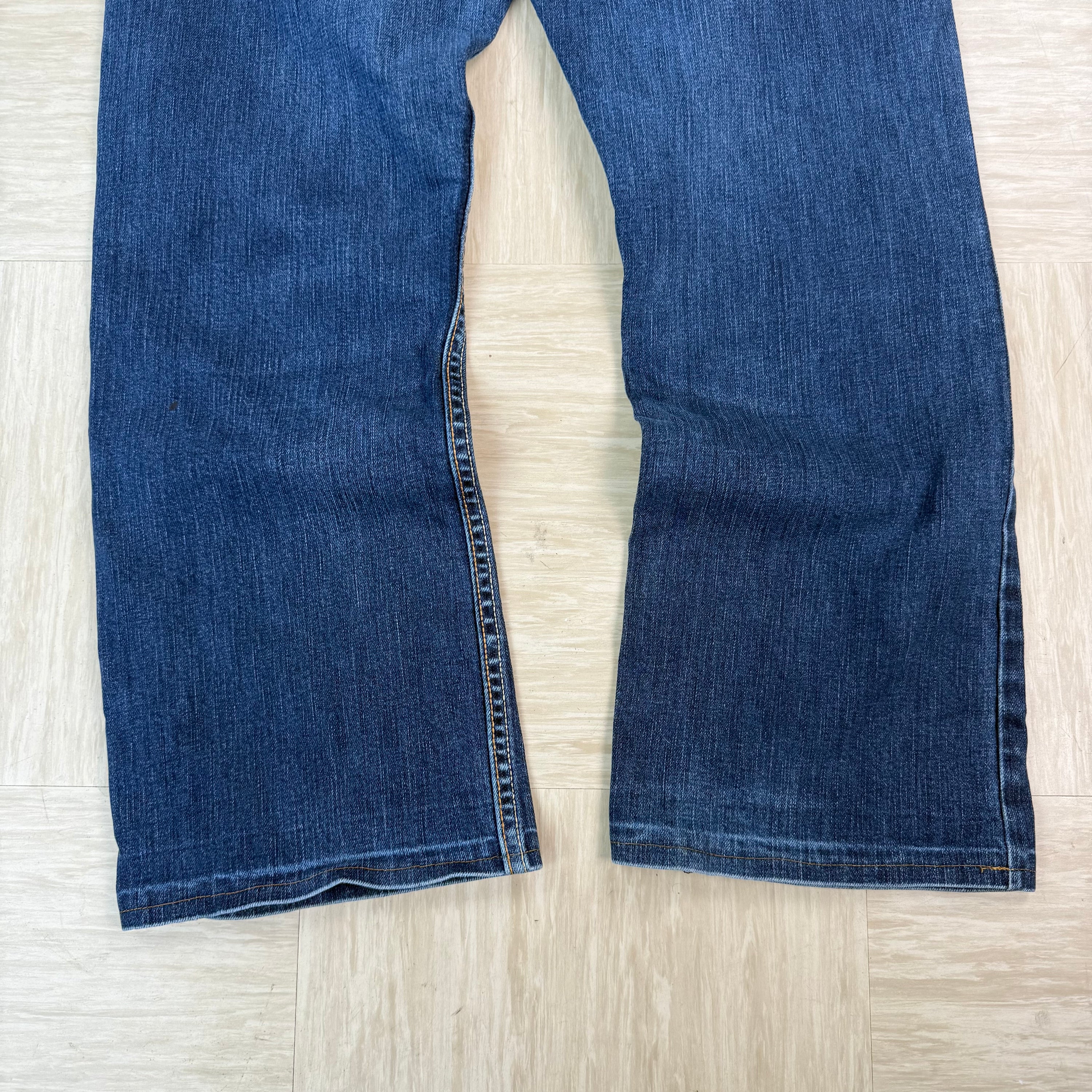 Levi's 527 2000's relaxed bootcut worn denim jeans (S)