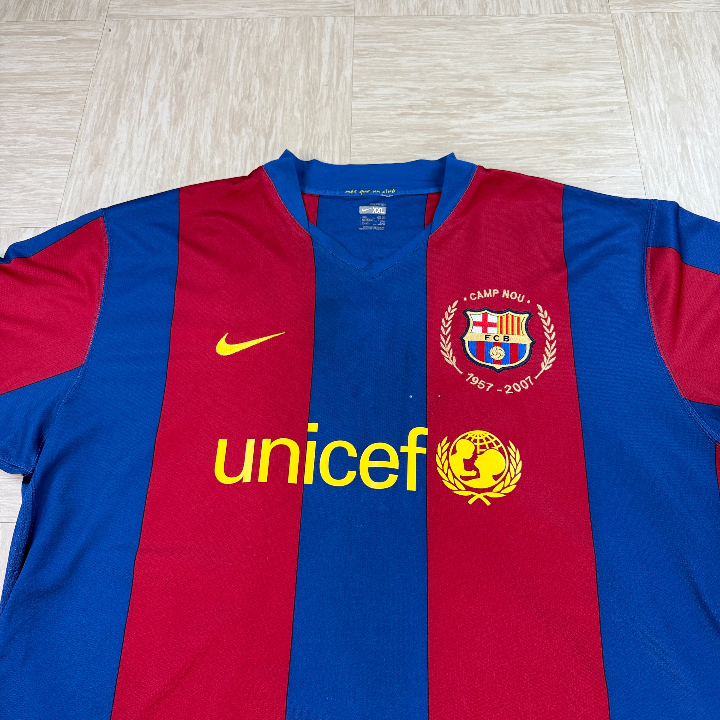 Nike FC Barcelona 2007-2008 50th anniversary home shirt (XXL)