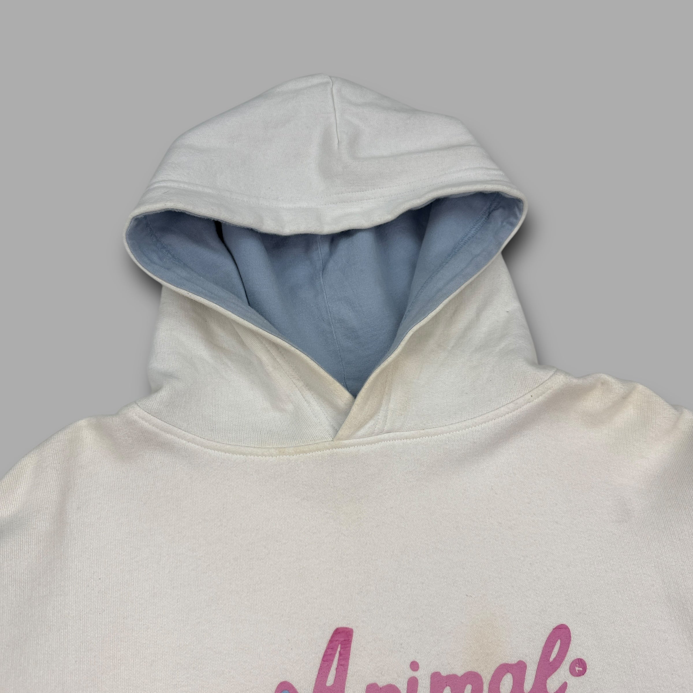 Animal 2000's cropped graphic spellout hoodie (S-L) wms