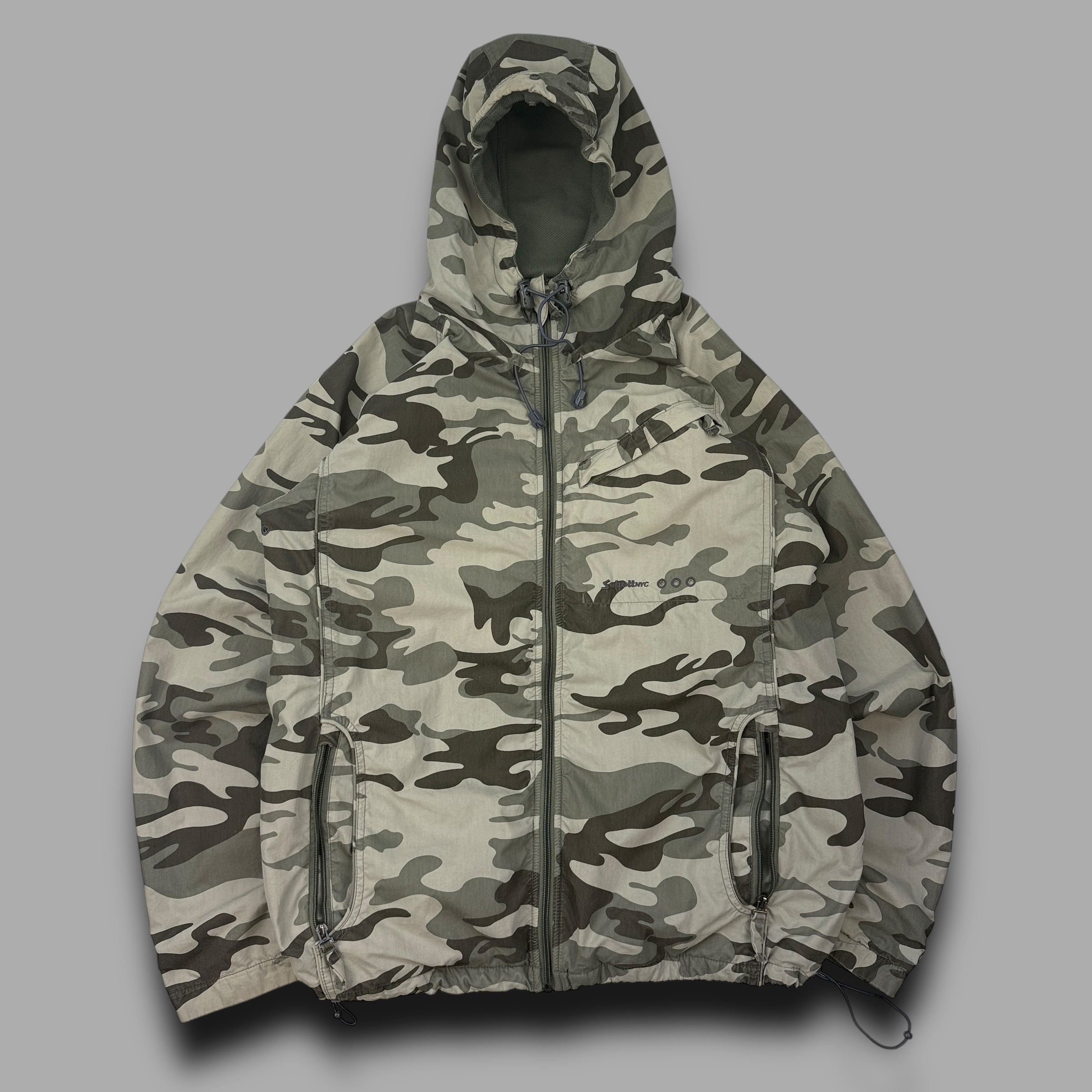 Schott NYC 2000's technical reversible softshell jacket (L)