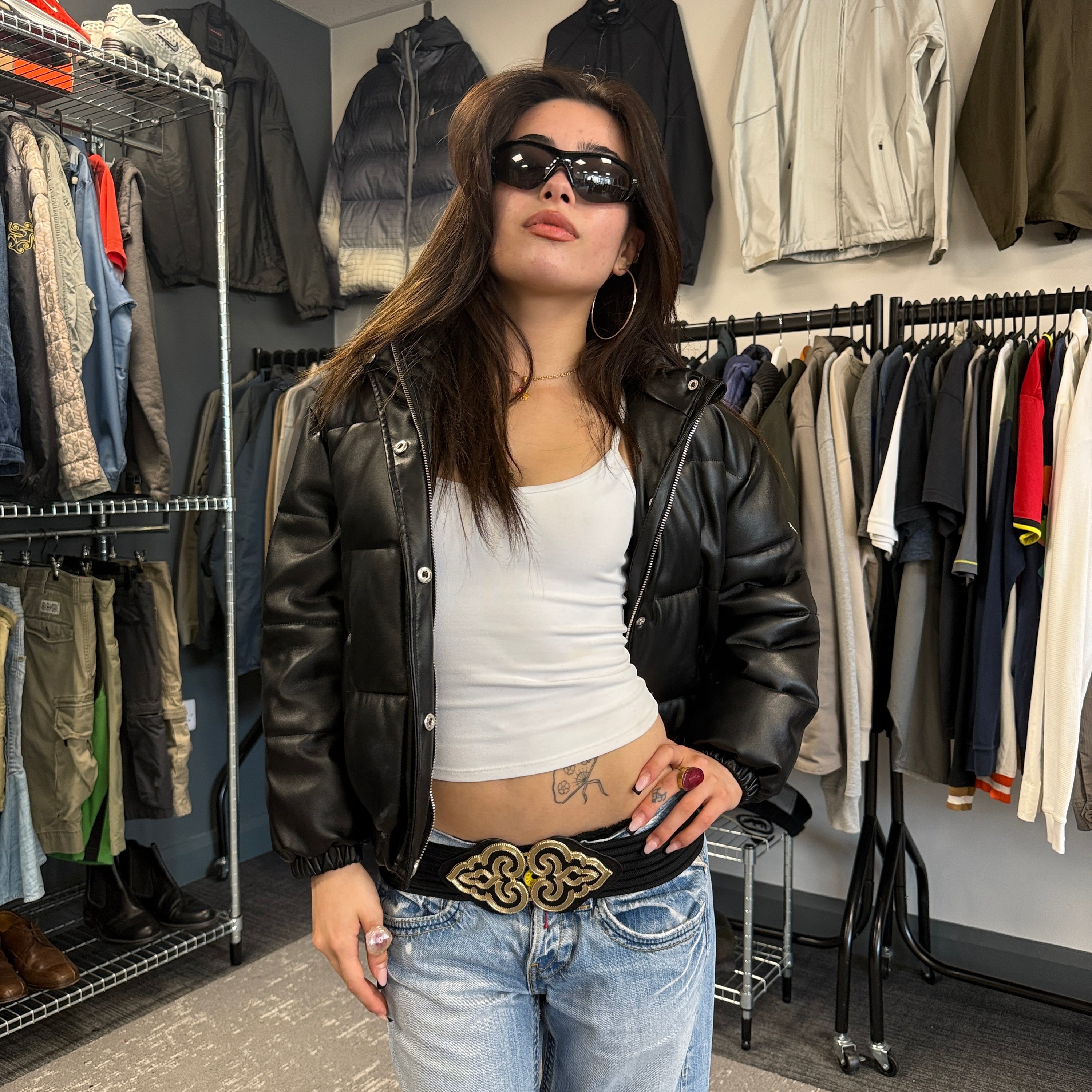 Guess 2000's nylon puffer jacket (S) wms