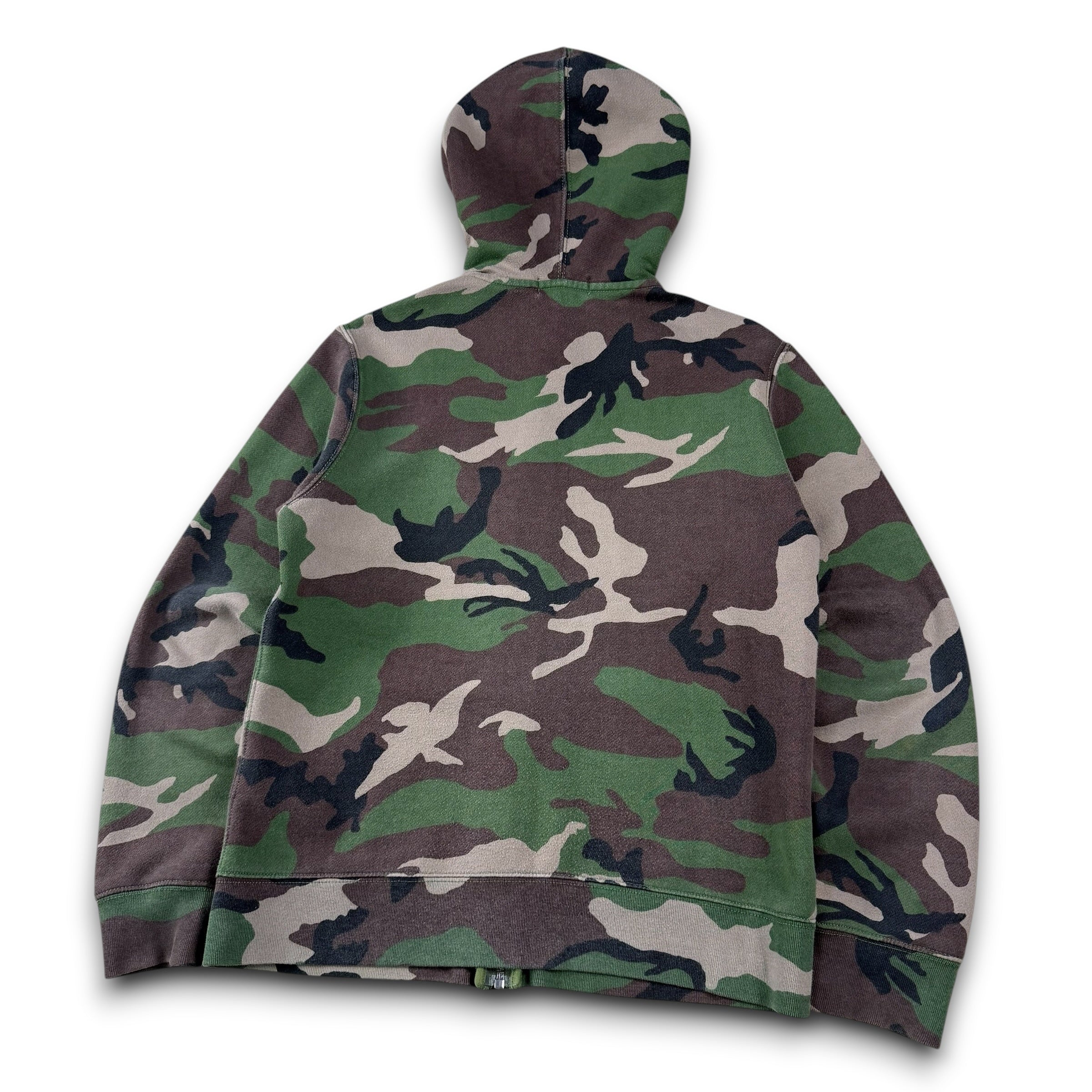 Ralph Lauren 2000's fitted zip up camo hoodie (XS)