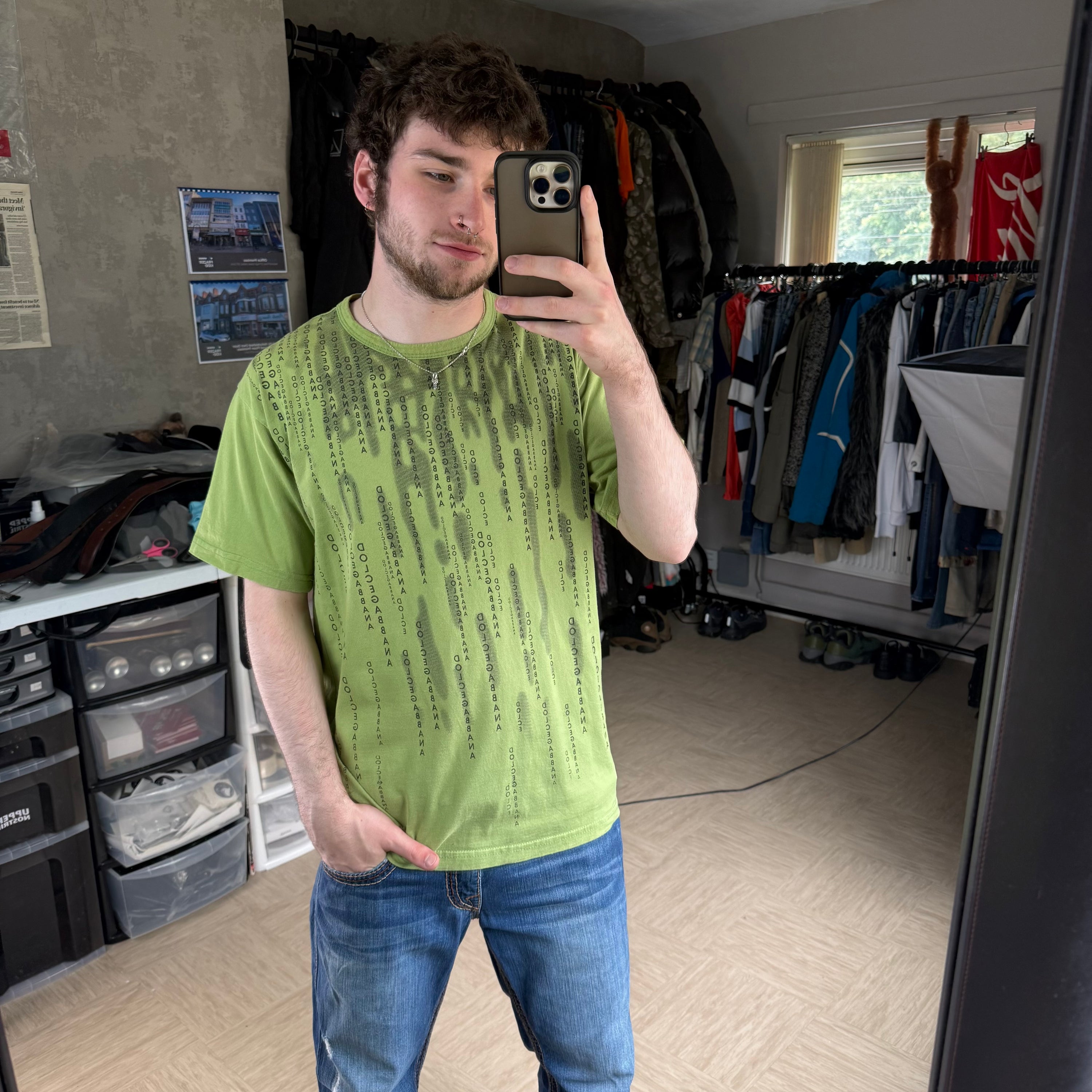 Dolce and gabanna 2000's repeat spellout graphic tee (L)