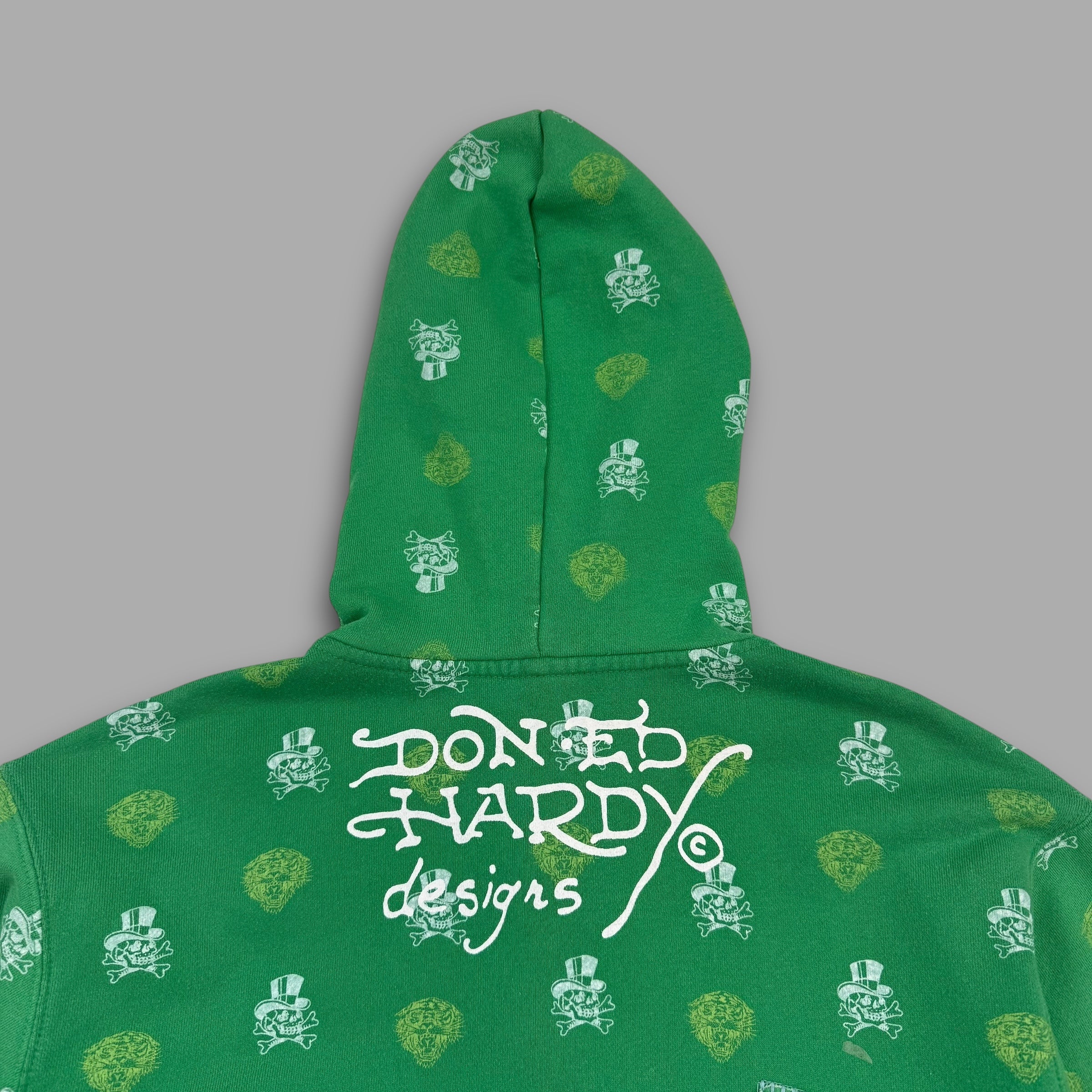 Ed hardy 2000's graphic monogram hoodie (M)
