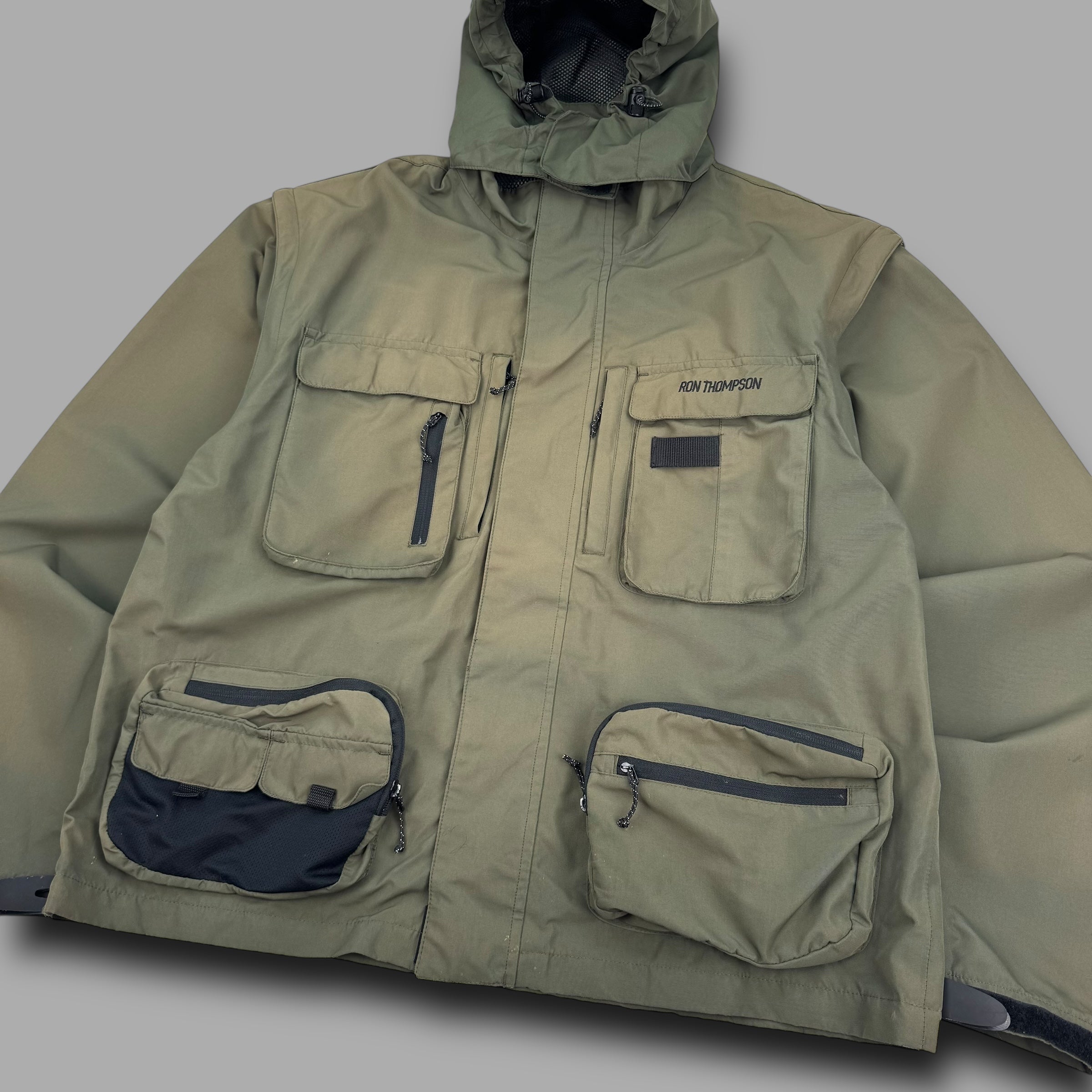Ron Thompson 2000's technical multi-pocket wading jacket (XXL)