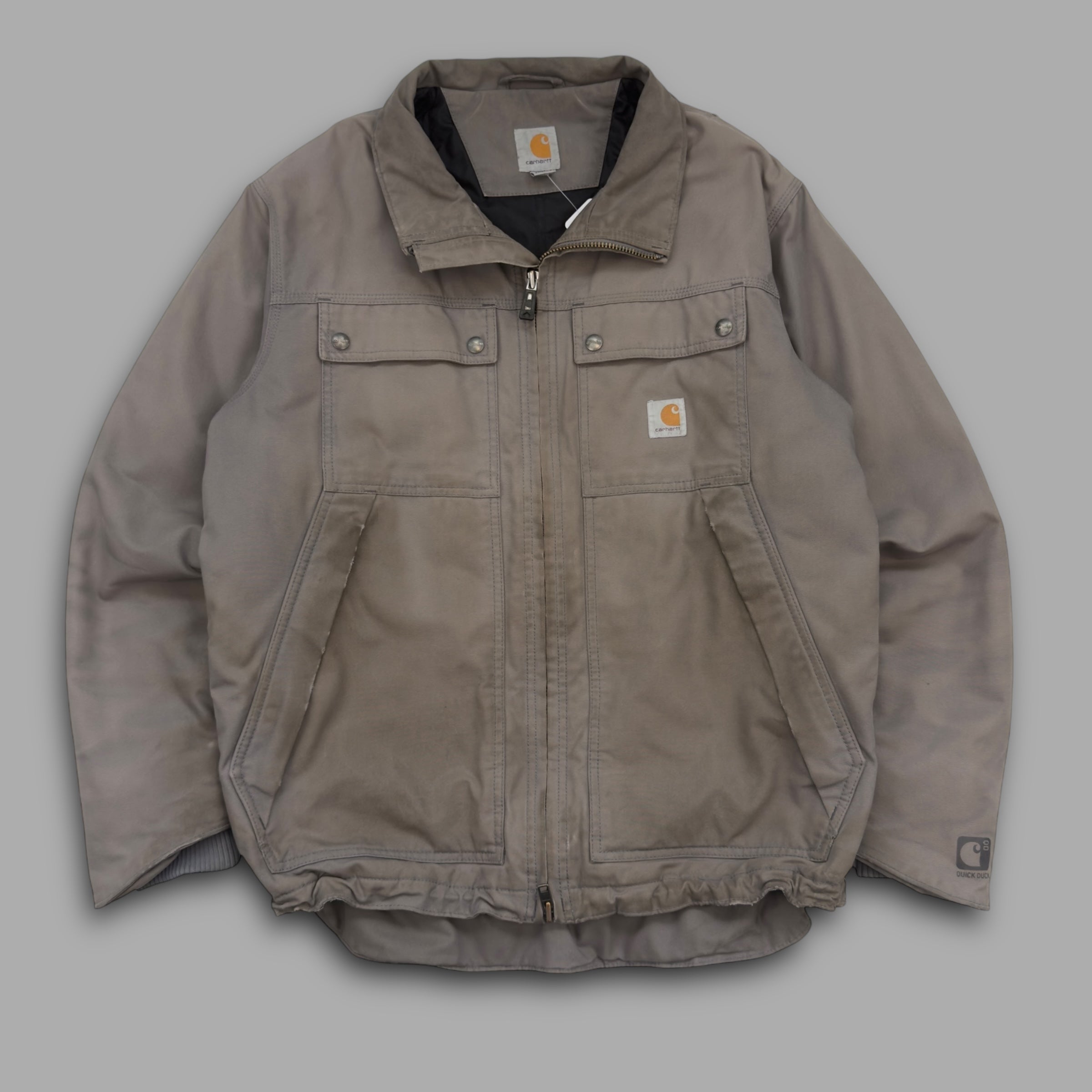 Carhartt 2000's multi-pocket quick duck workwear jacket (M-L)