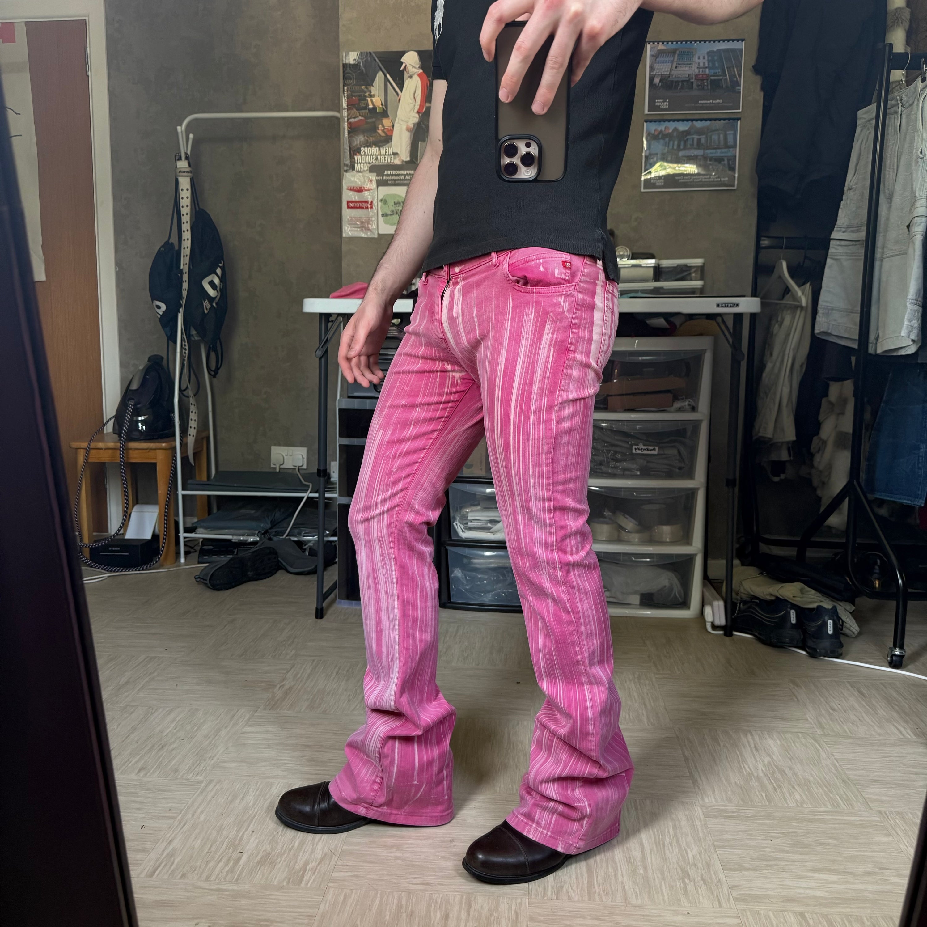 Miss sixty 2000's mid low tommy flared jeans (S)