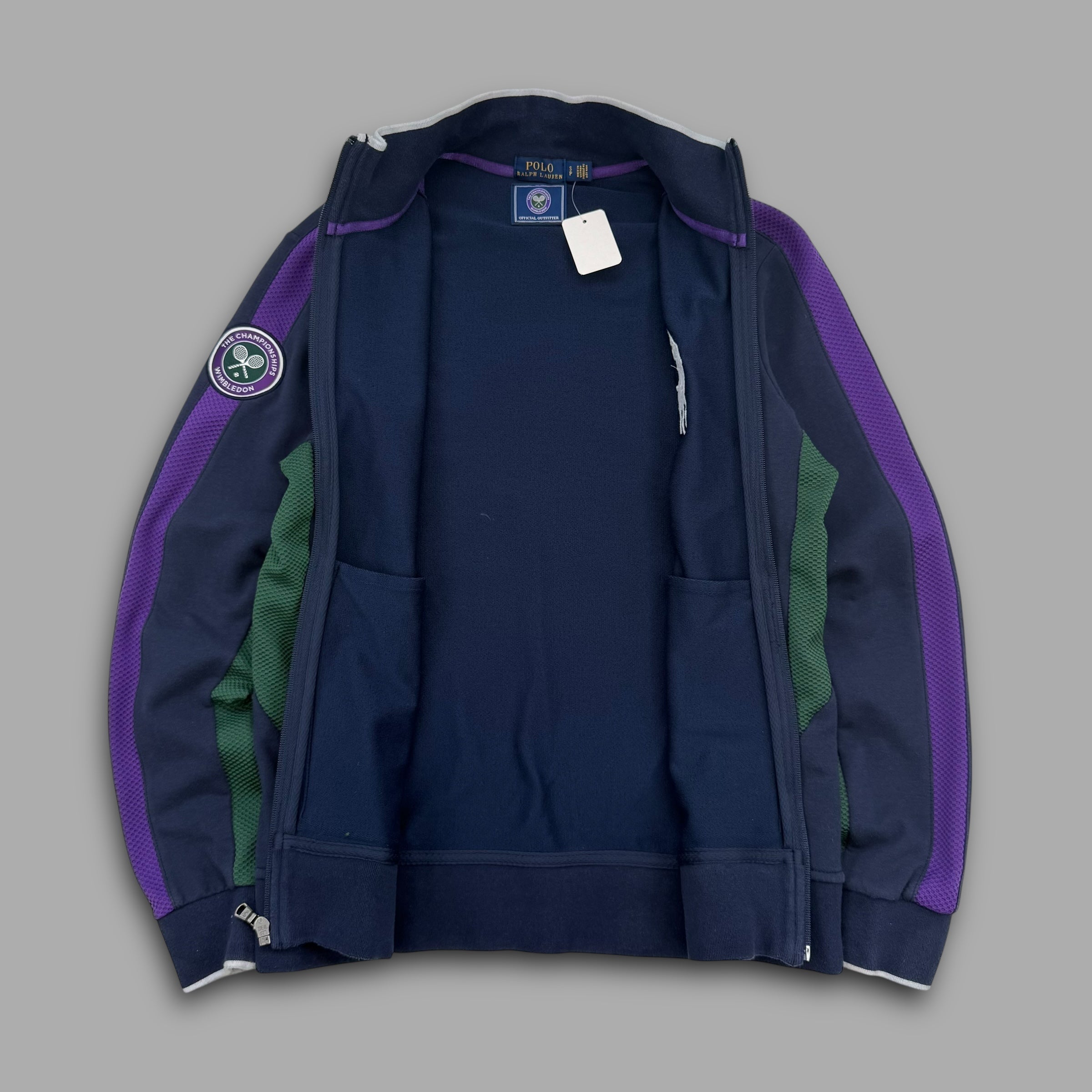 Ralph Lauren 2000's wimbleton zip-up track jacket (S)