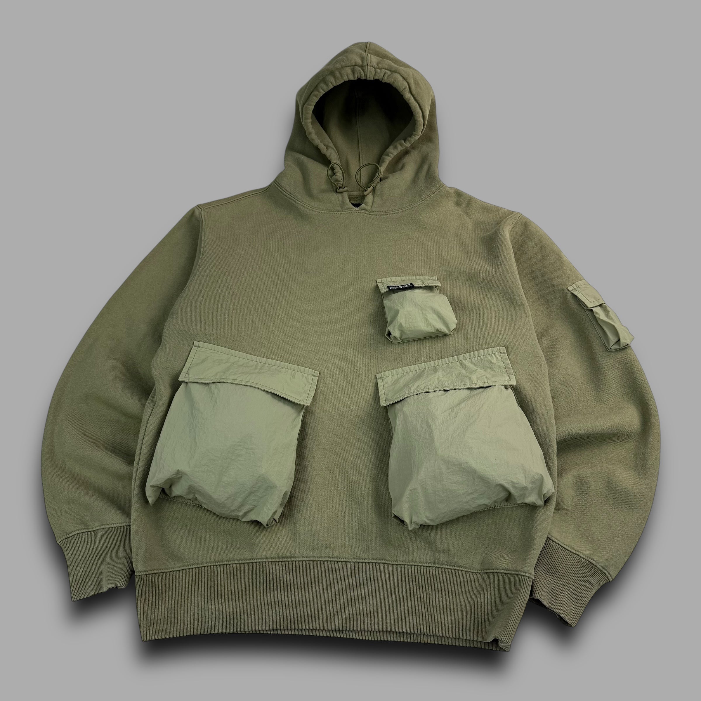 Stussy SS21 technical pullover cargo pocket hoodie (S)