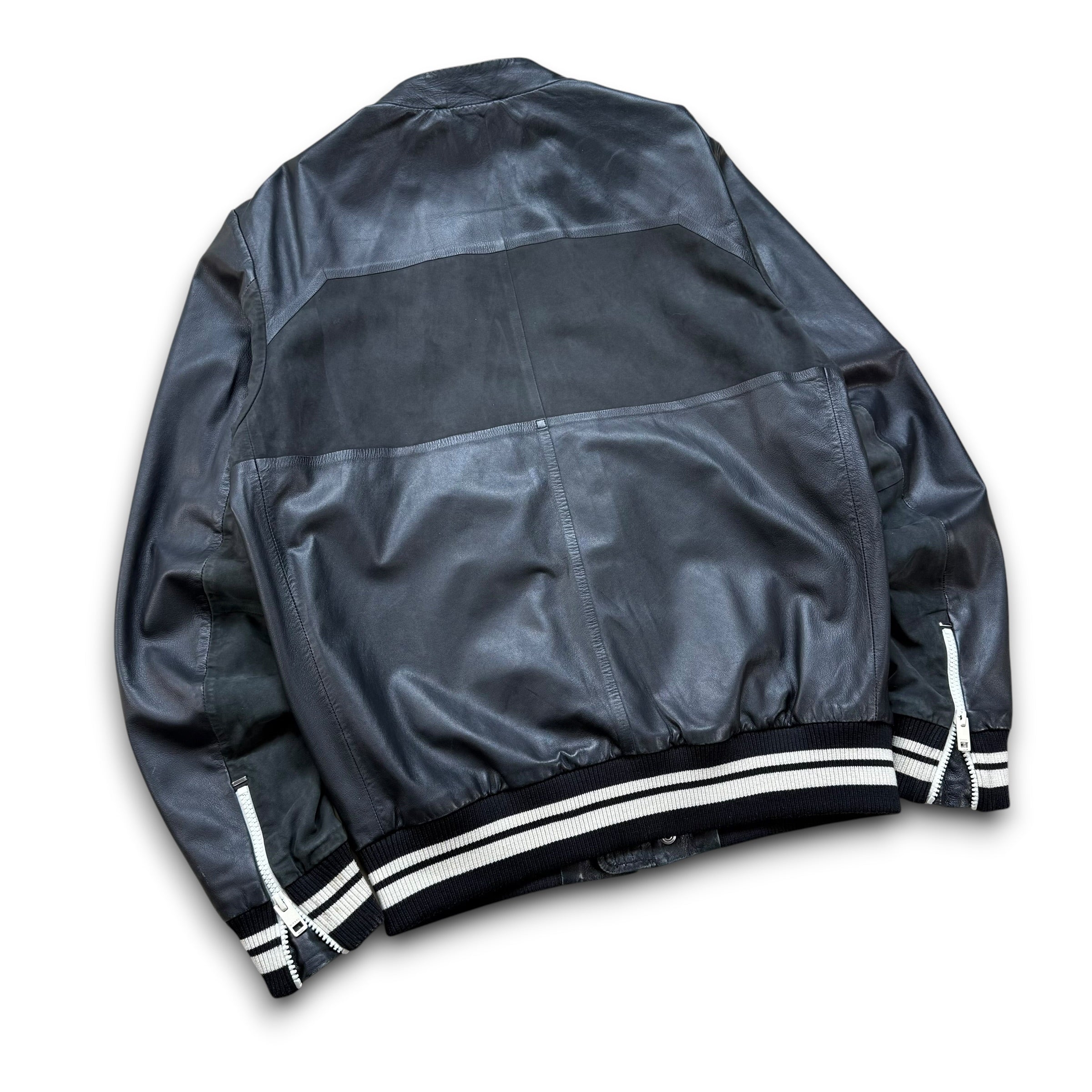Diesel 2000's lamb skin leather zip up jacket (S)