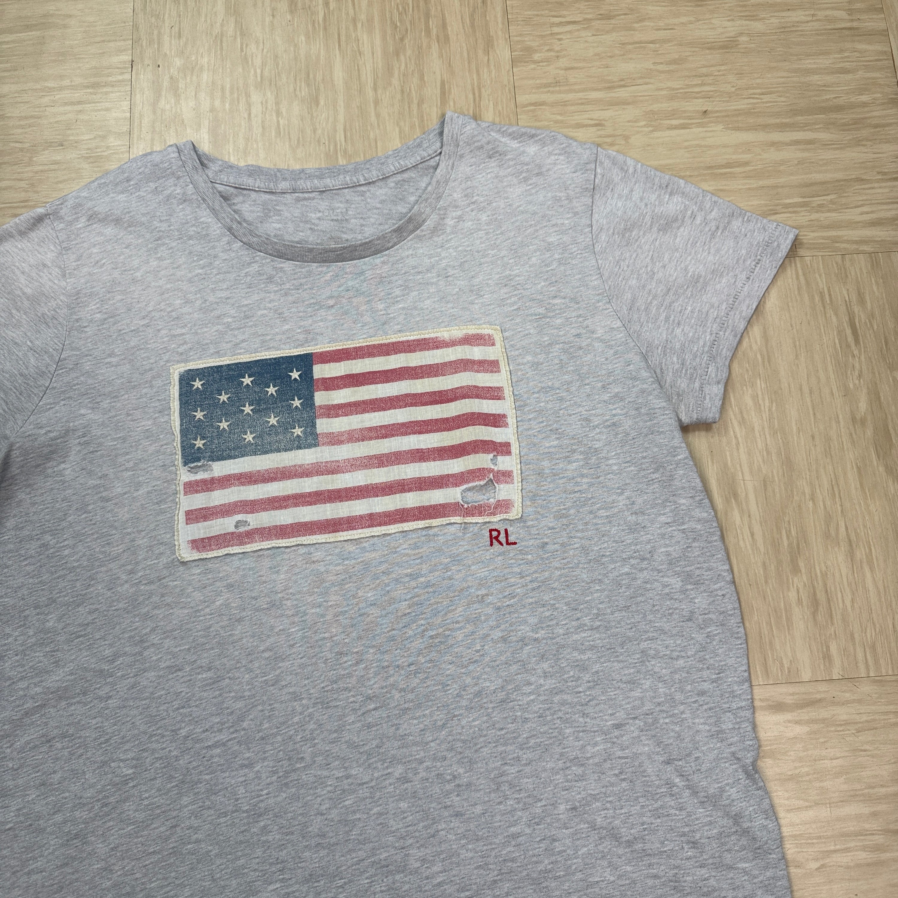 Ralph Lauren 2000's graphic USA flag tee (S)