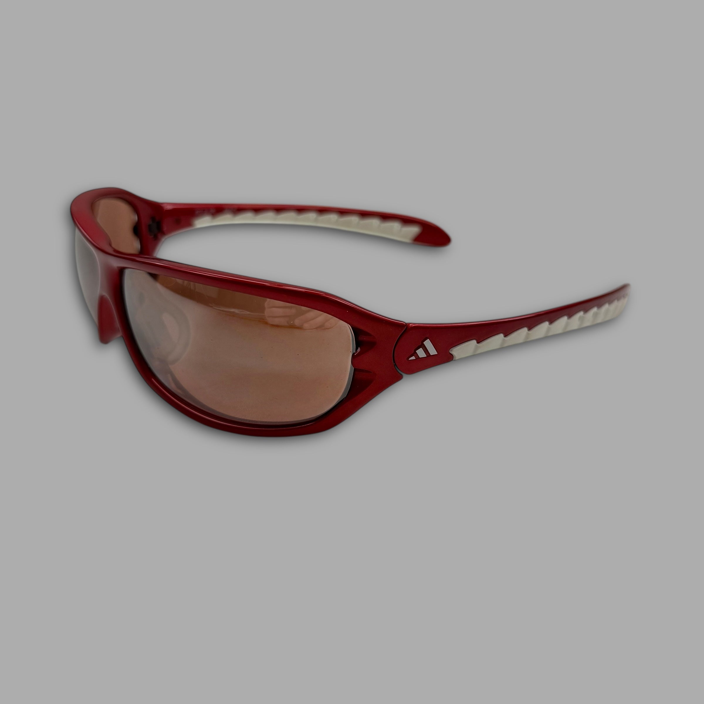 Adidas 2000's Agilis A163-6061 wrap shield sunglasses (OS)