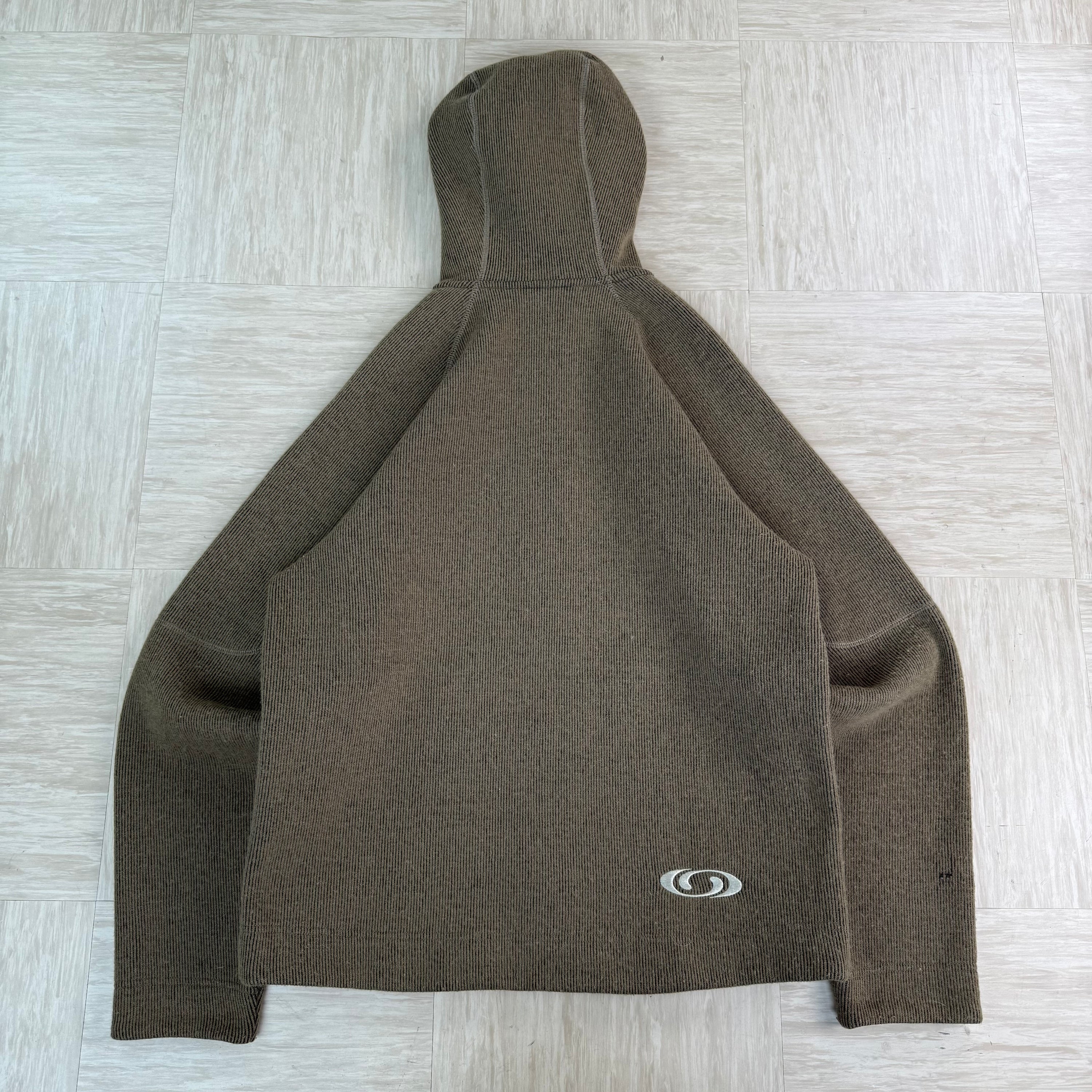 Salomon 2006 technical panelled zip up ribbed hoodie (M)