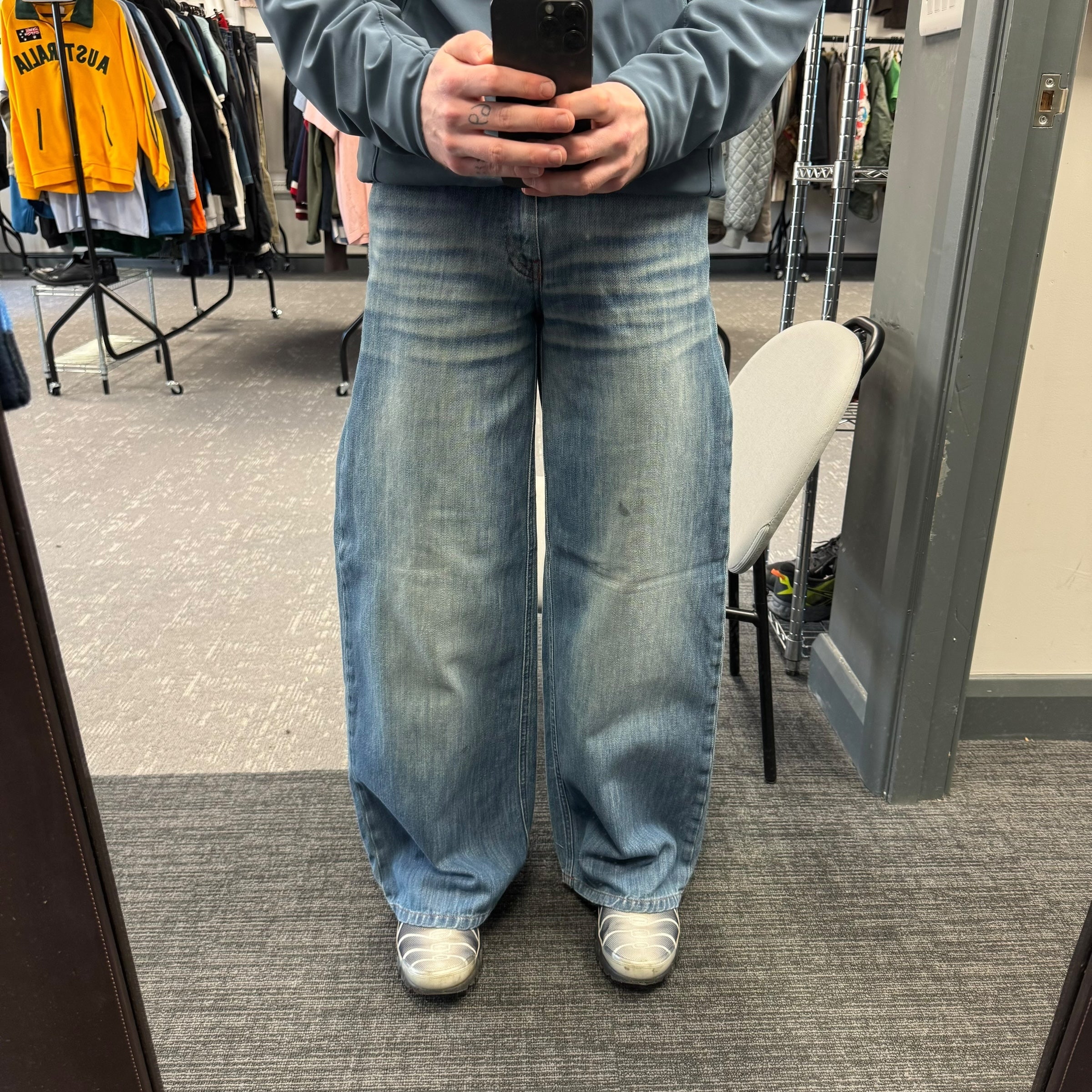 Killah 2000's baggy wide leg denim jeans (S)