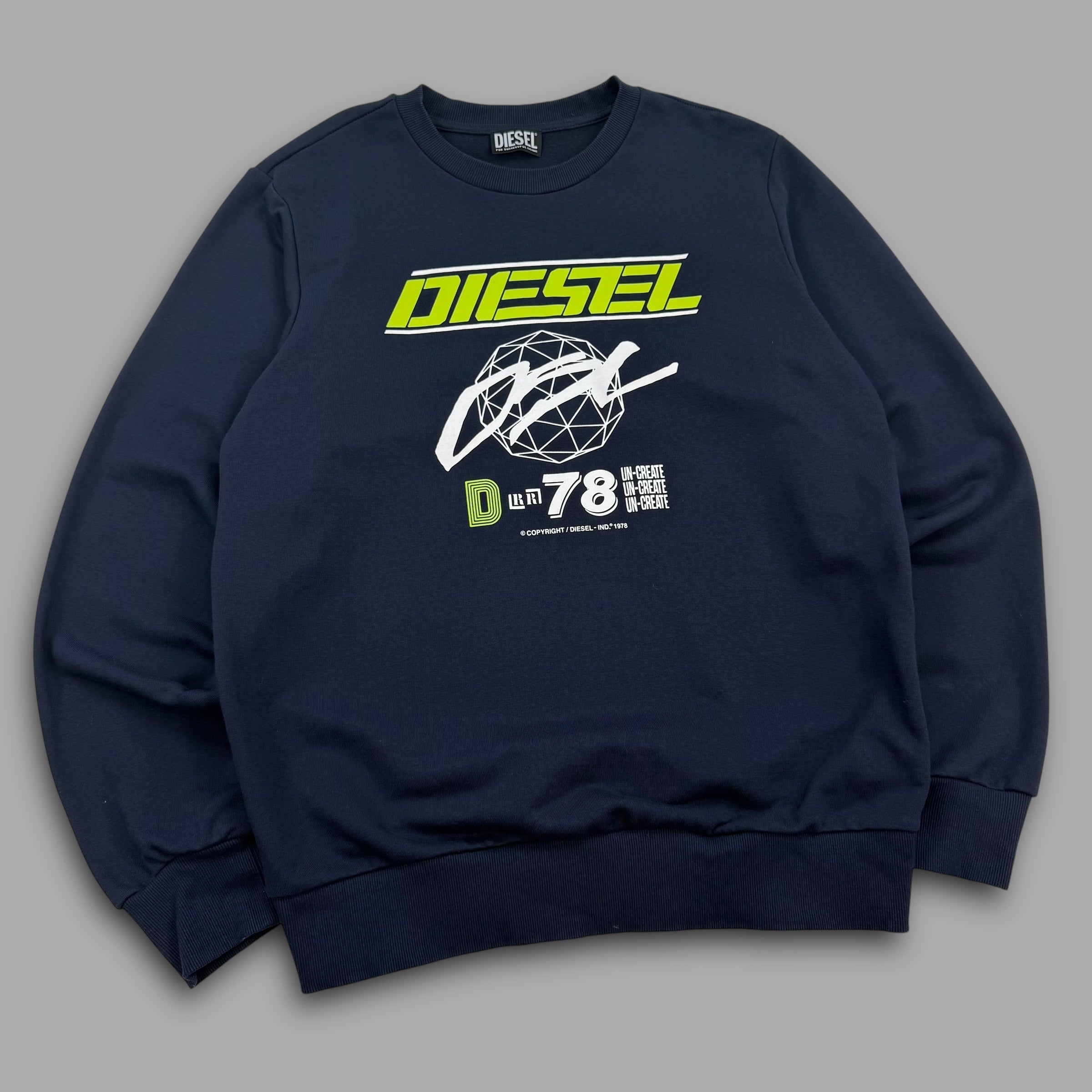 Diesel 2000's graphic spellout pullover sweatshirt (L)