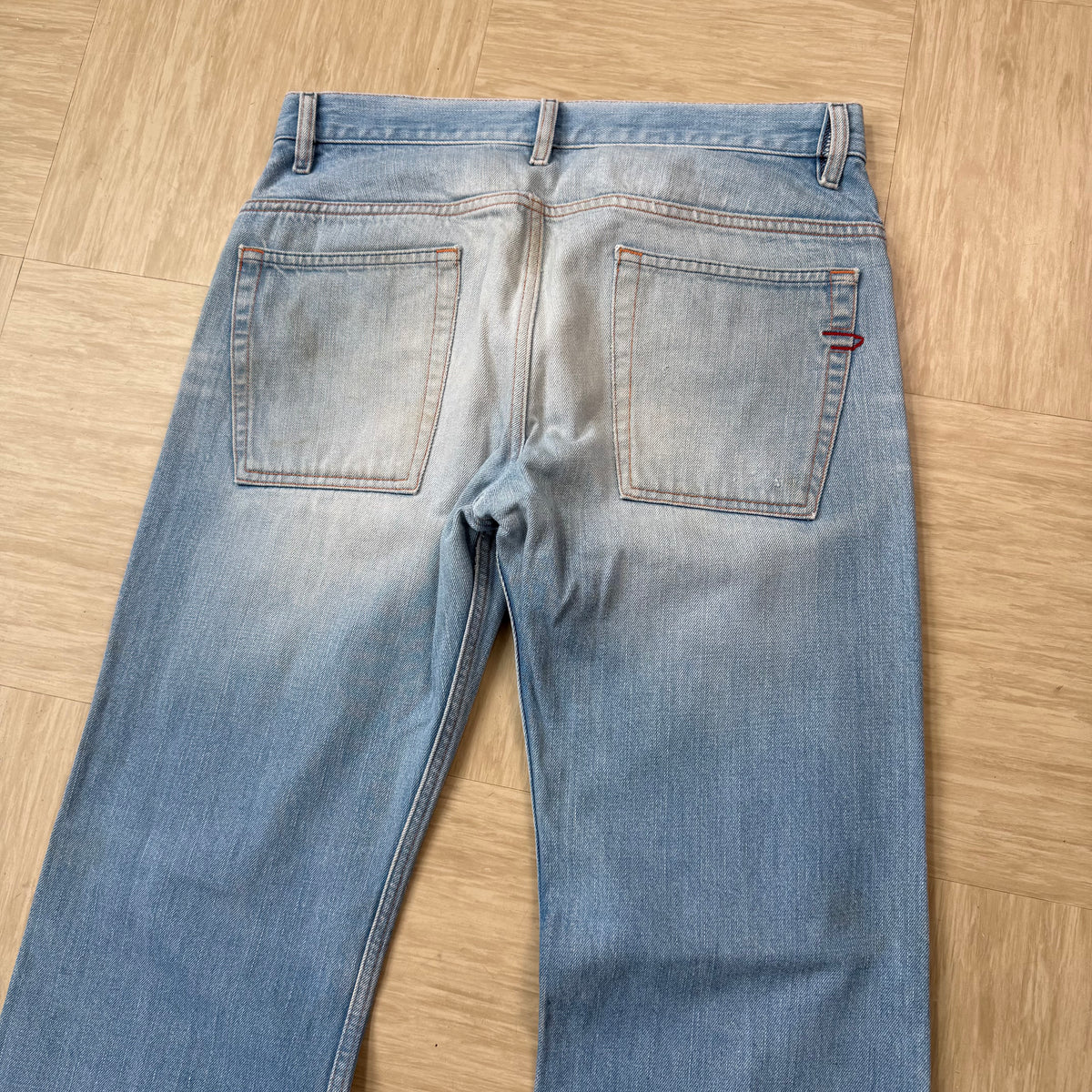 Diesel 2000's ravix relaxed bootcut light denim jeans (S)