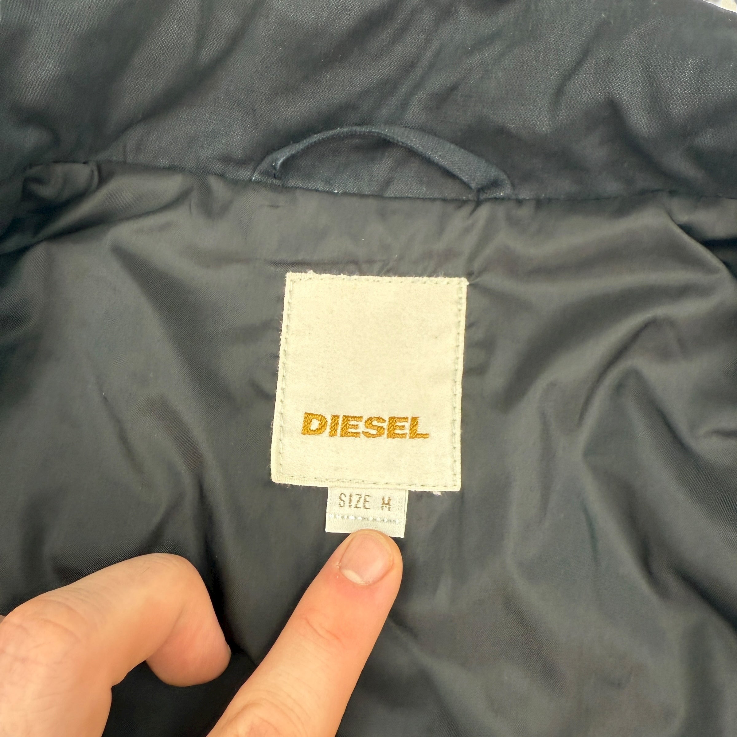 Diesel 2000's technical panelled zip up coach jacket (M)