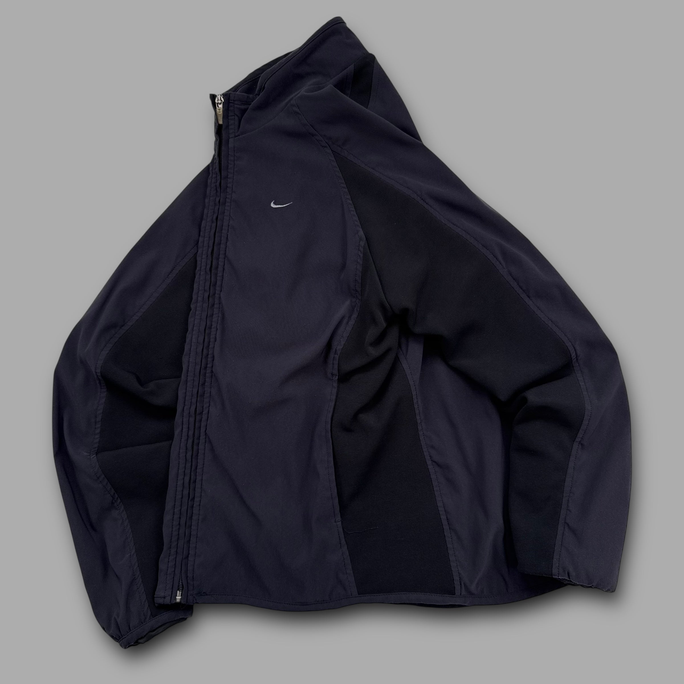 Nike 2000's technical panelled articulated softshell track jacket (S)