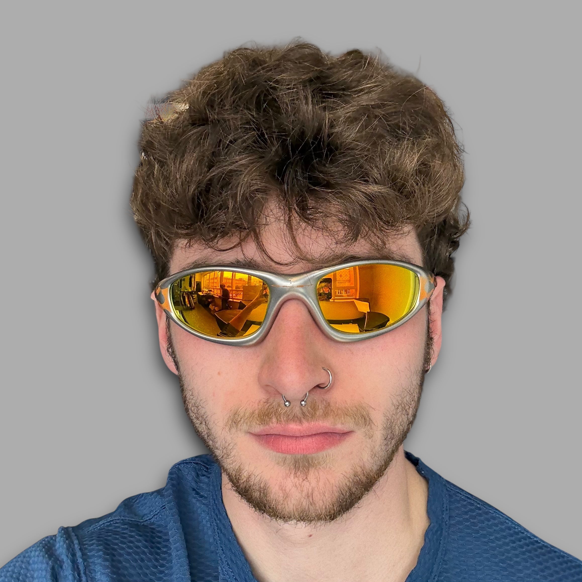 Oakley 1999 straight jacket flame red iridium (OS)