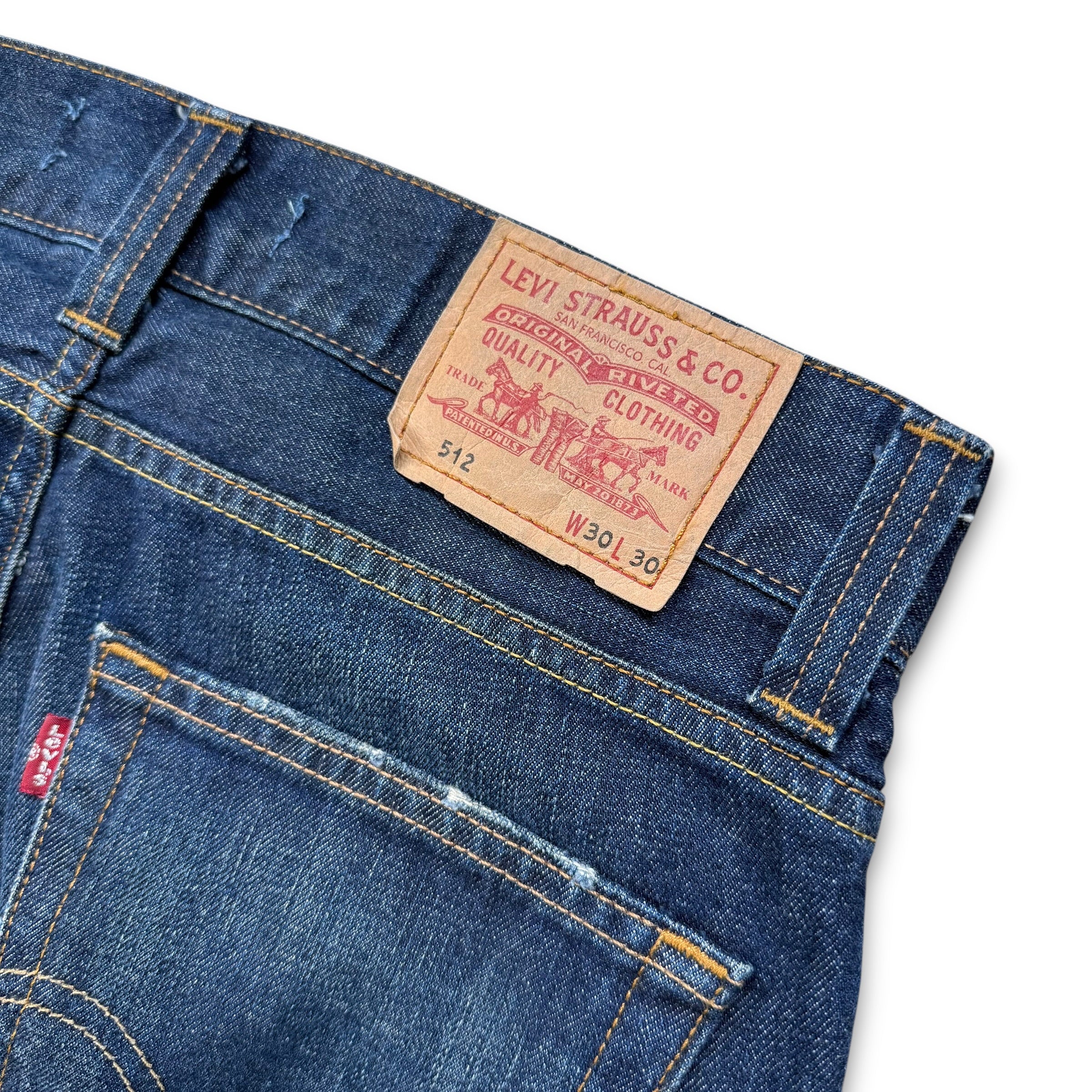 Levi's 512 2000's dark denim bootcut jeans (S)