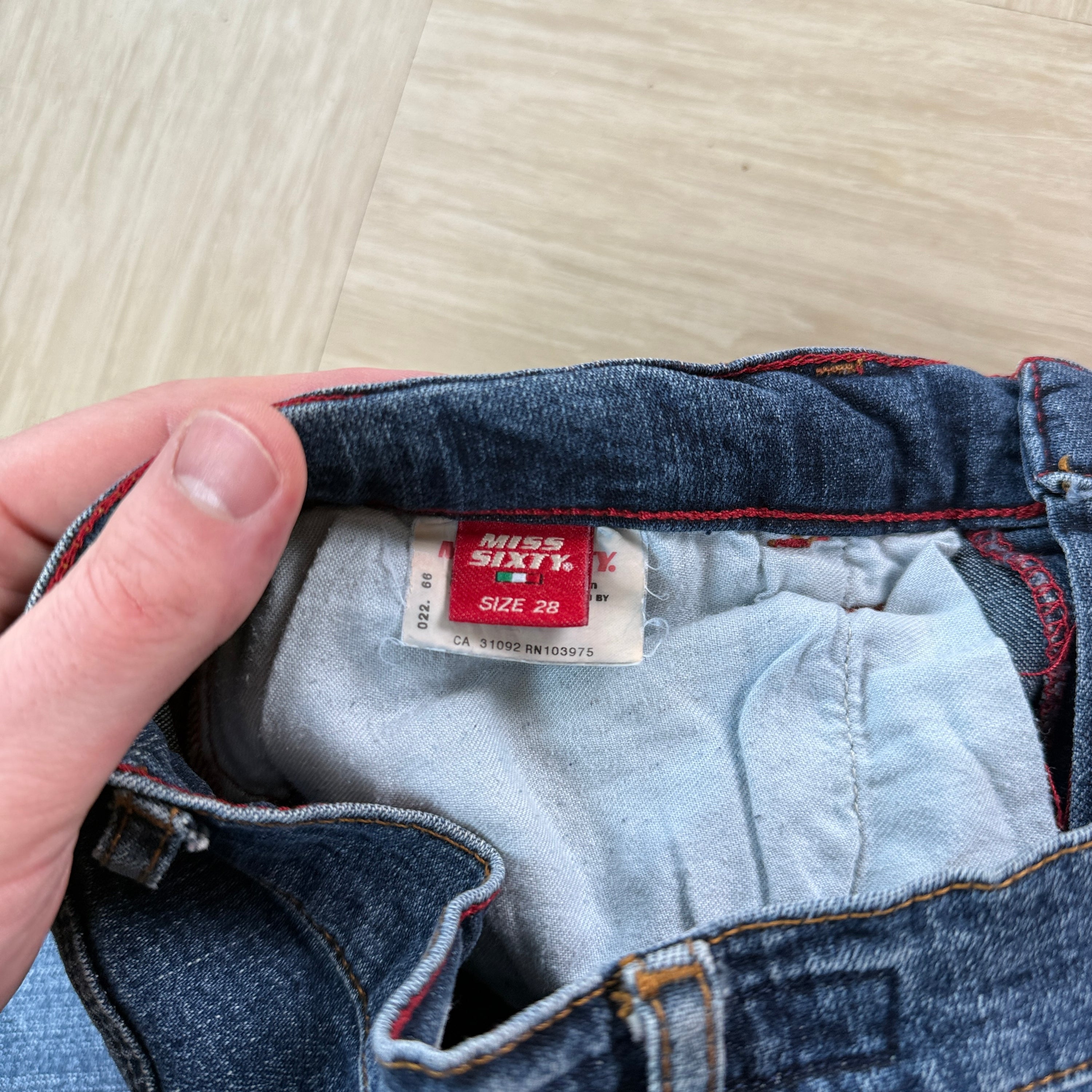 Miss sixty 2000's super tommy denim straight leg jeans (M)