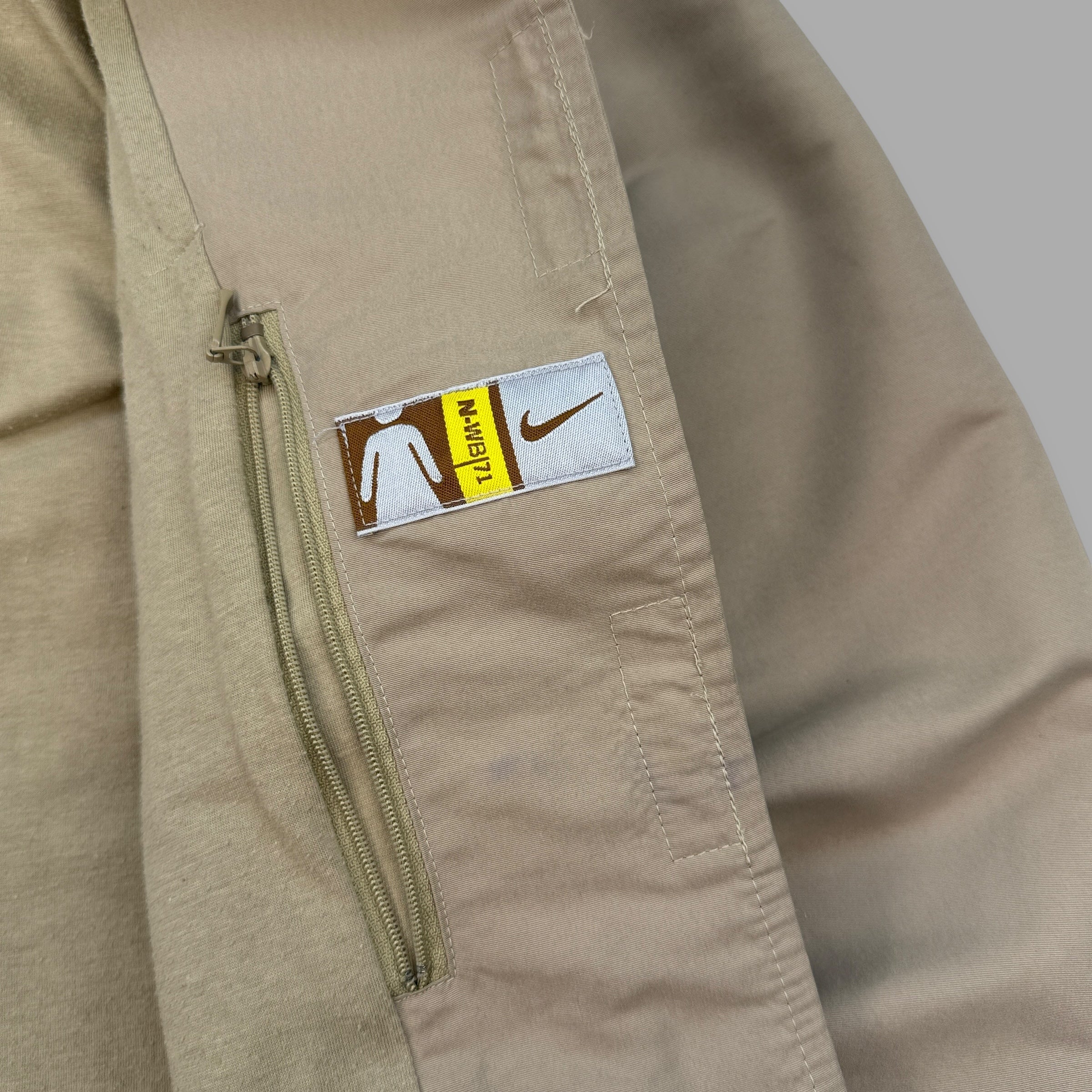 Nike 2000's technical asymmetrical velcro closure coach jacket (XS-S)